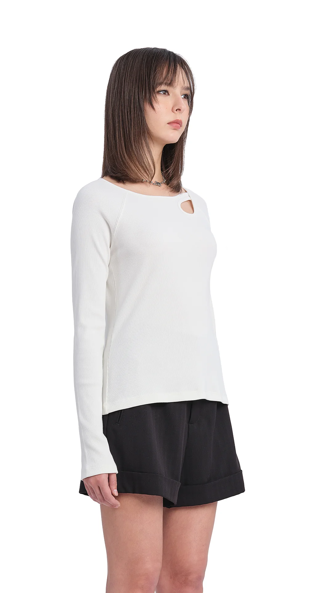 Long Sleeve Bridge-Neck Top - Umamrii