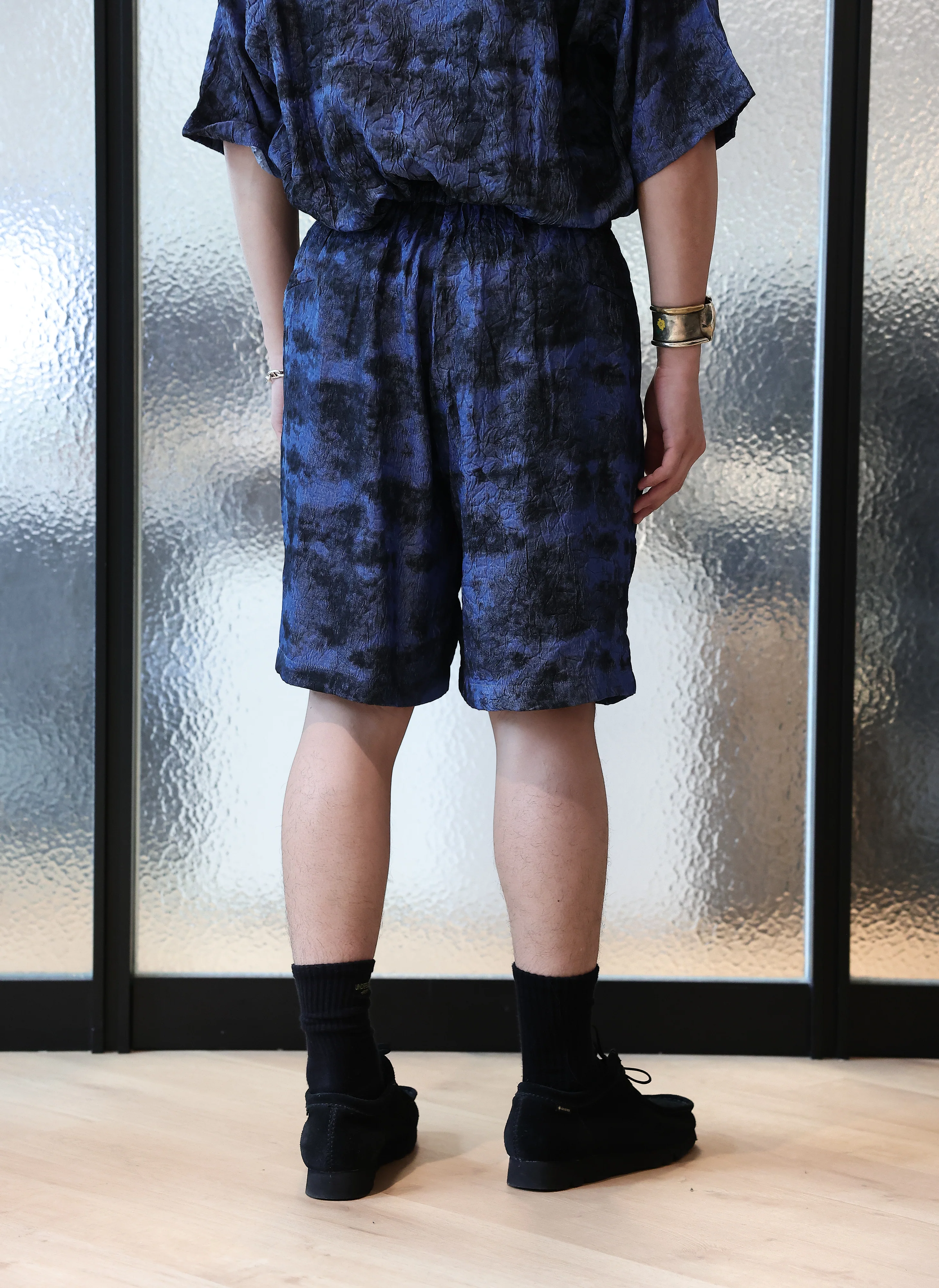 Jacquard Crinkle Shorts - Umamrii