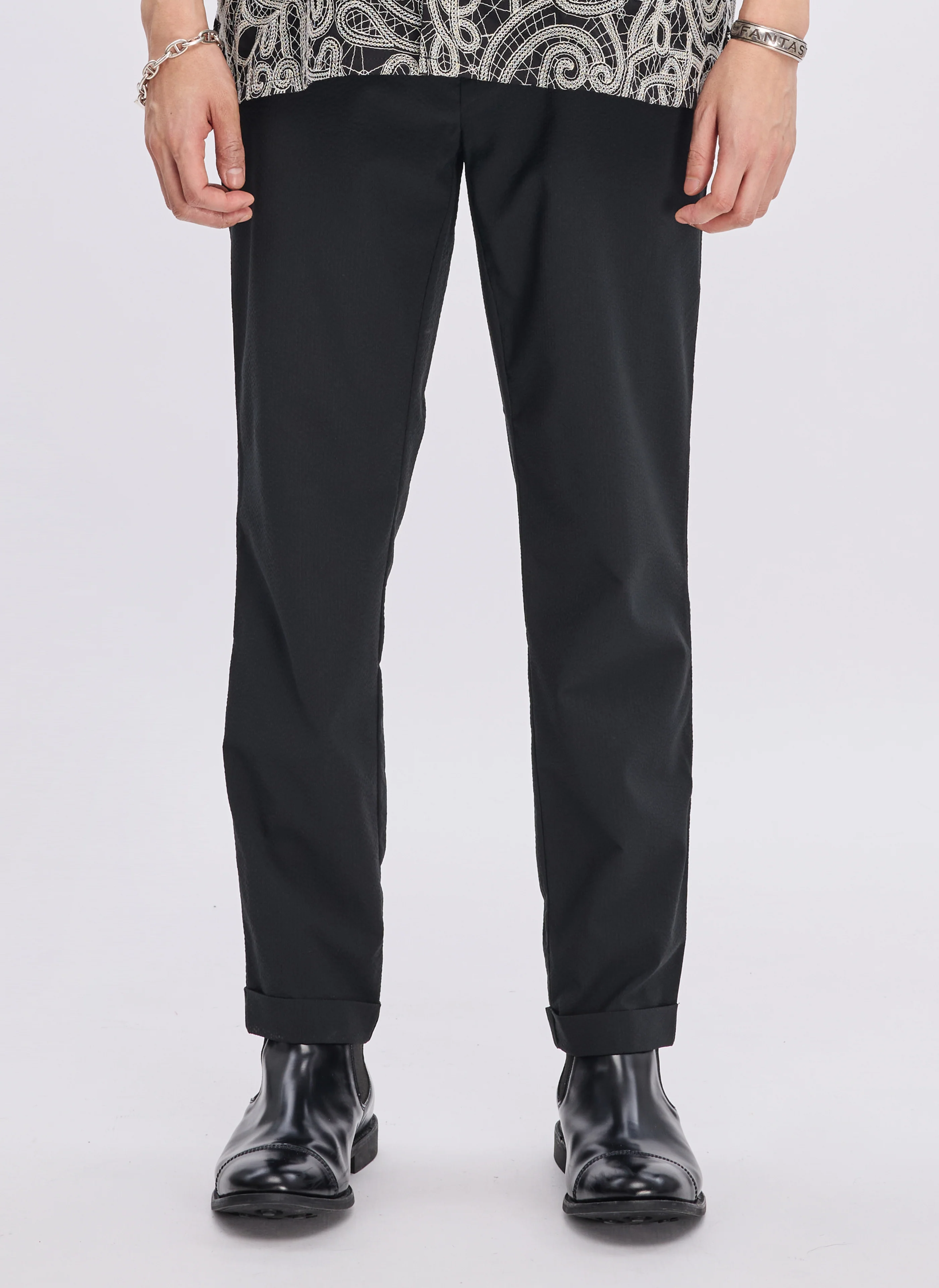ECO Seersuckers Solotex Ankle Length Slim (P-03) - Umamrii