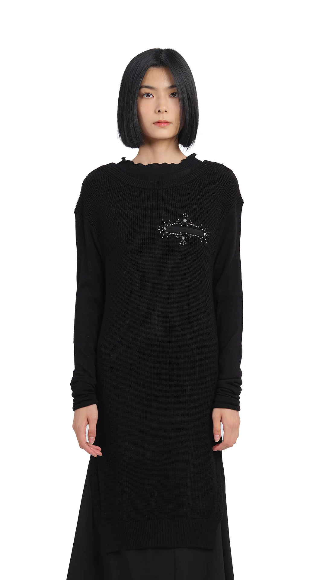 Knitted With Beading Dress - Umamrii