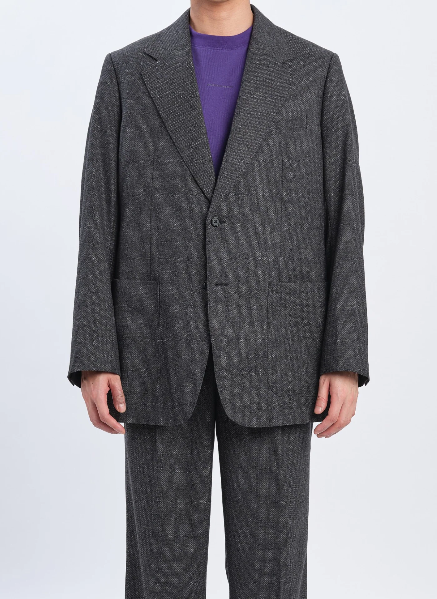 Marzotto Wool Full Constructed Single Breasted Suit Blazer - Umamrii