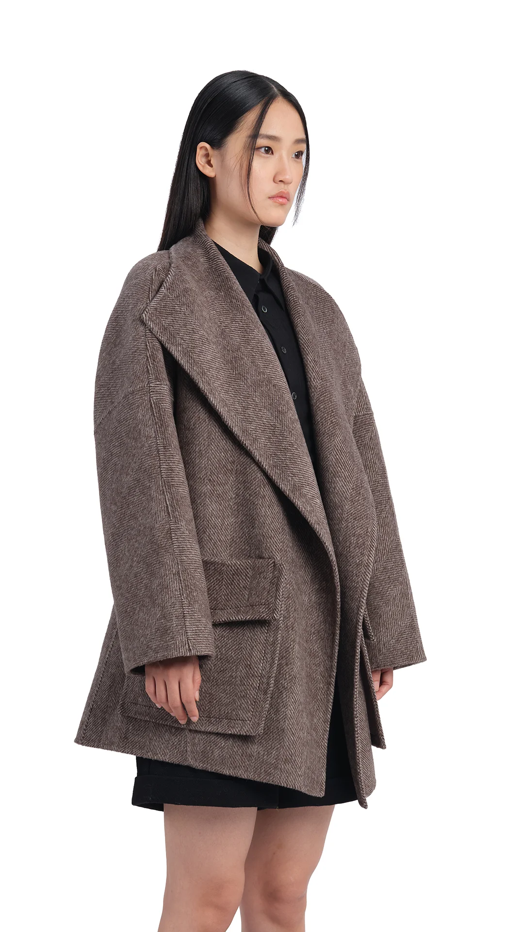 Herringbone Double Face Jacket - Umamrii