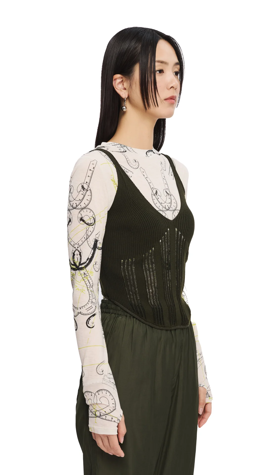 Drop Stitch Knitted Bustier - Umamrii