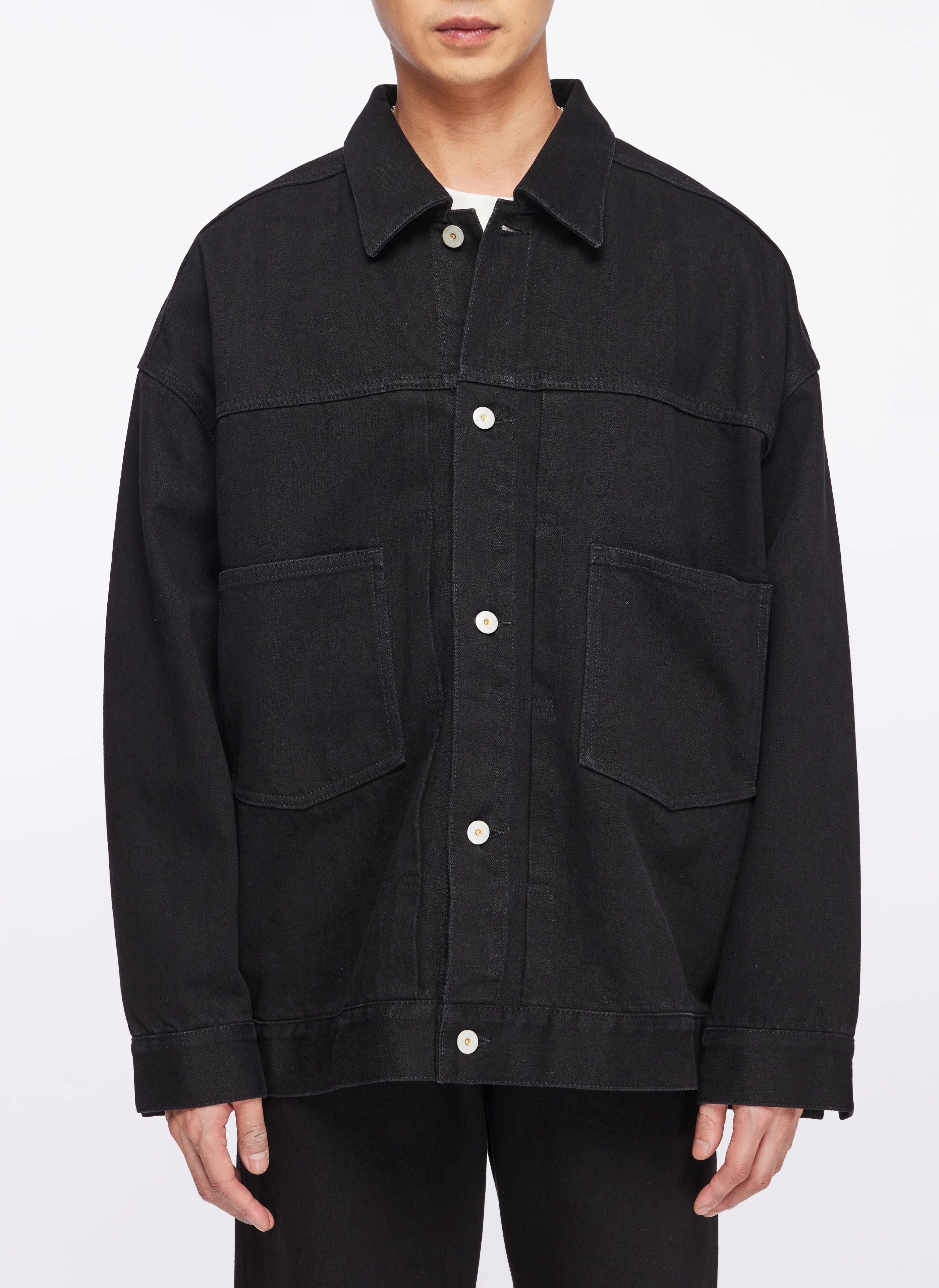 13oz Cotton Polyester Denim Worker Jacket - Umamrii