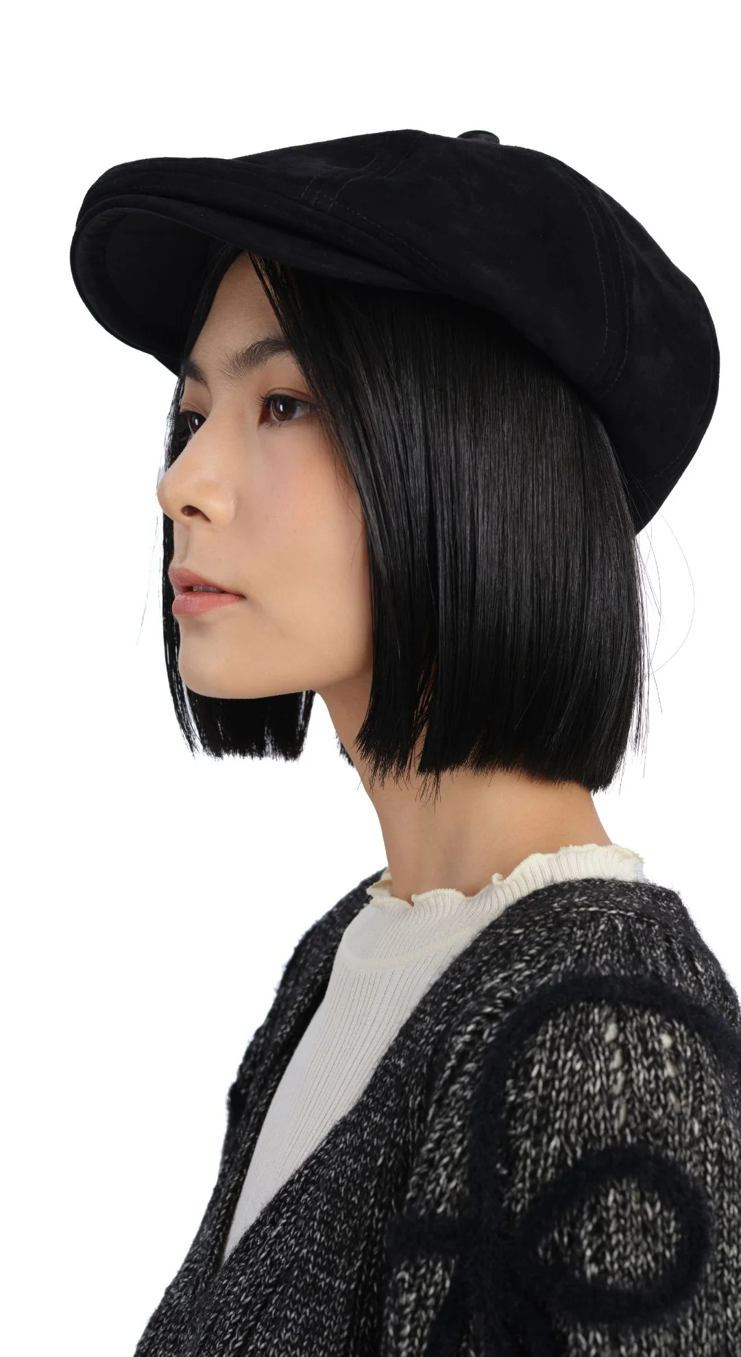 Leather Turtle Newsboy Cap - Umamrii