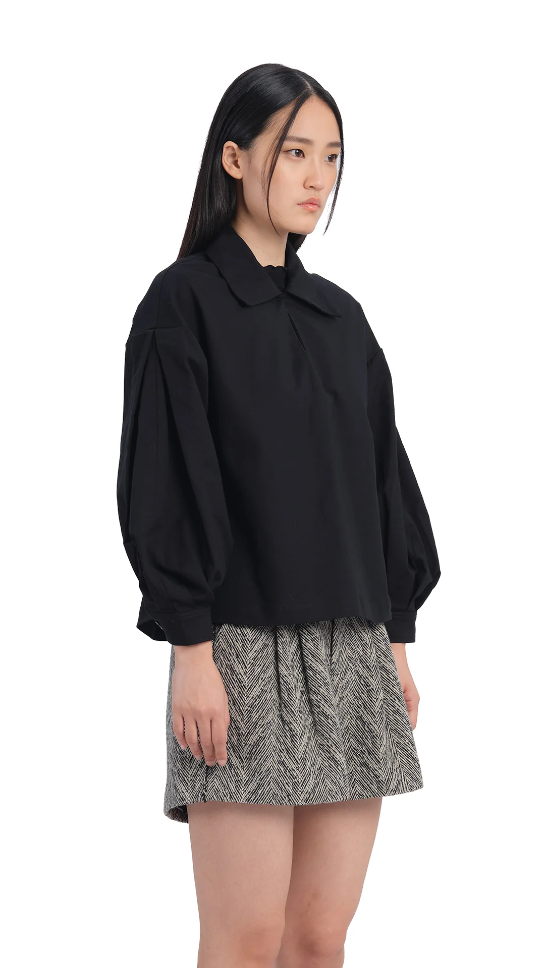 Pleated Sleeves Top - Umamrii