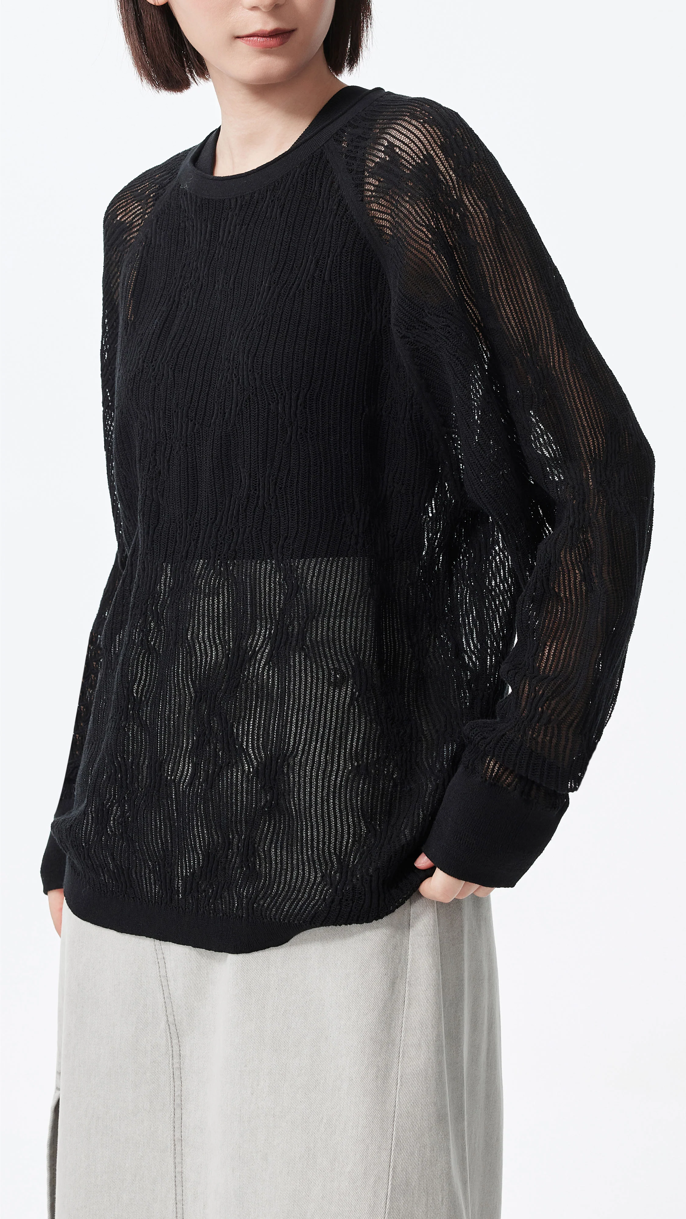 Fancy Knit Pullover - Umamrii