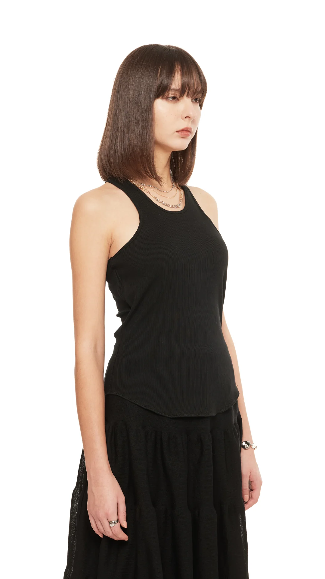 Cut-Out Padded Tank Top - Umamrii