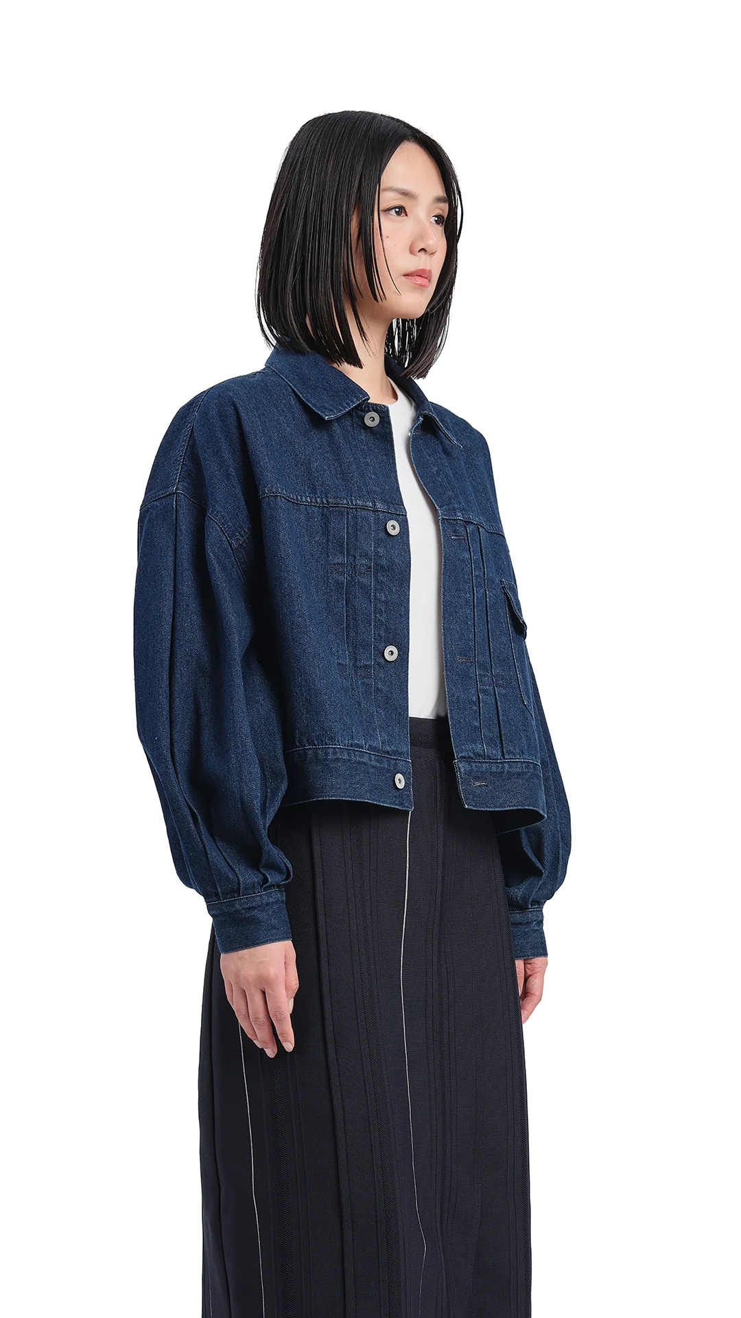 Balloon Sleeves Type1 Denim Jacket - Umamrii