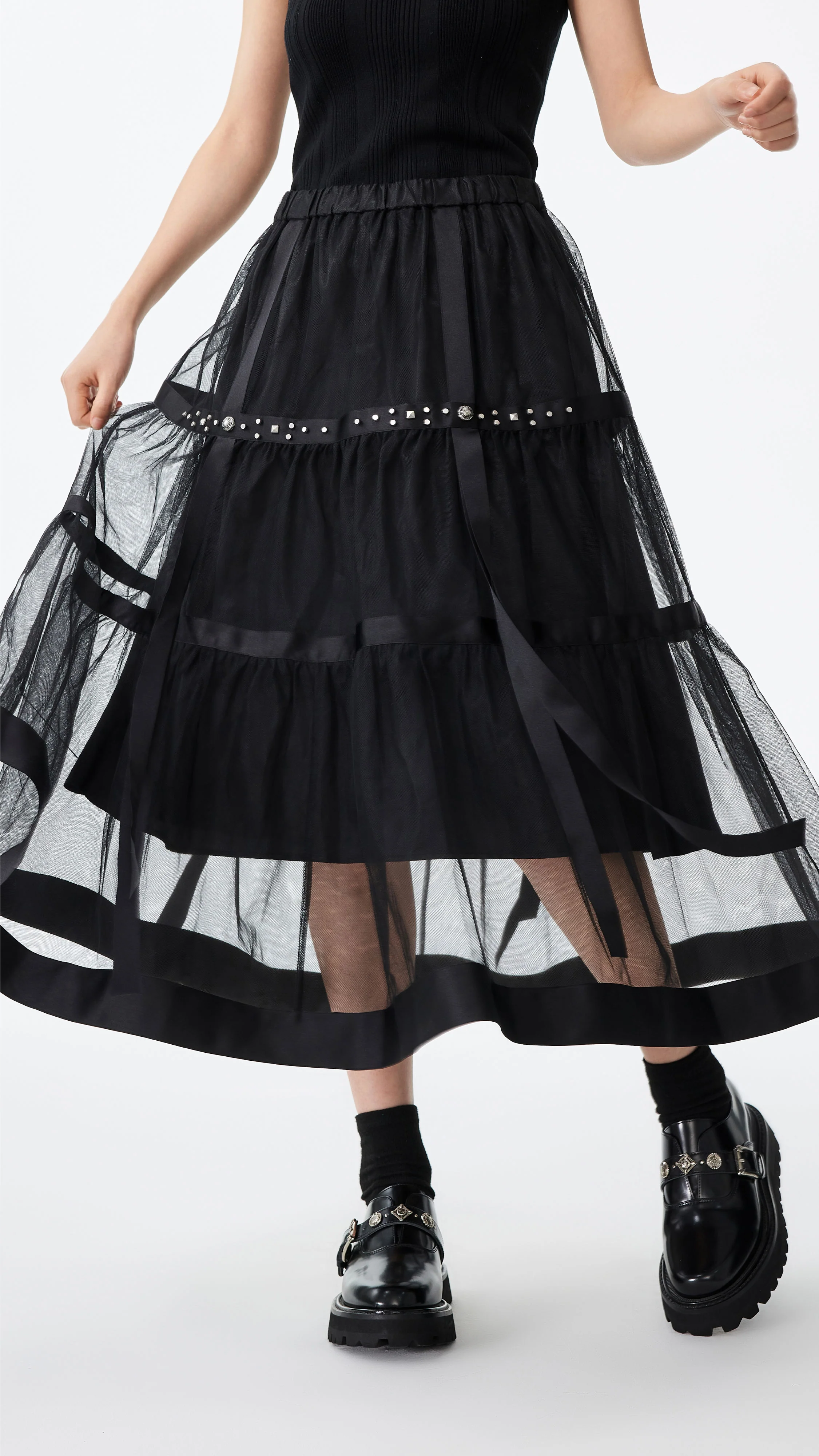 Tulle with Satin Skirt - Umamrii