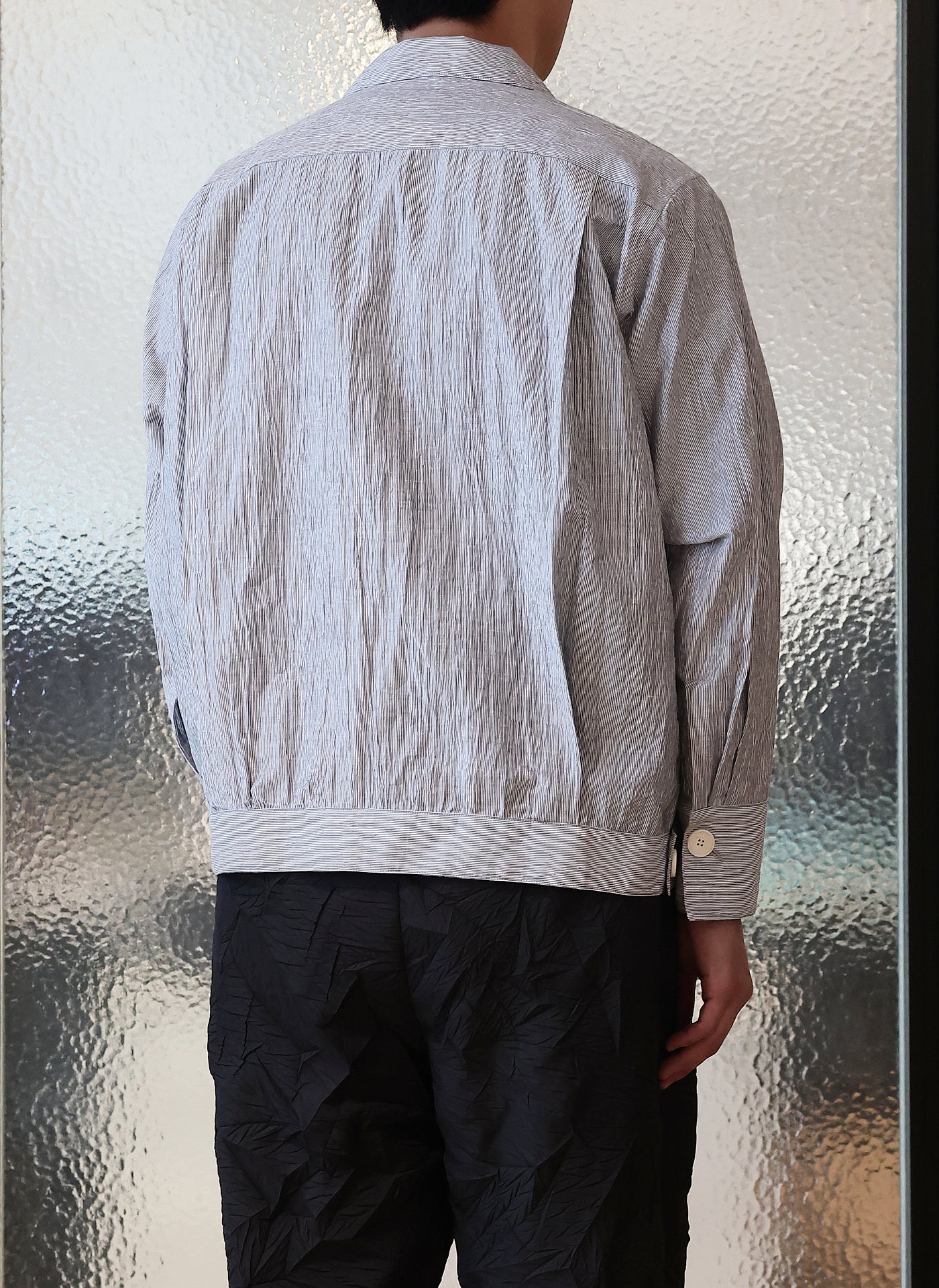 Hybrid Linen Shirt Trucker Jacket - Umamrii