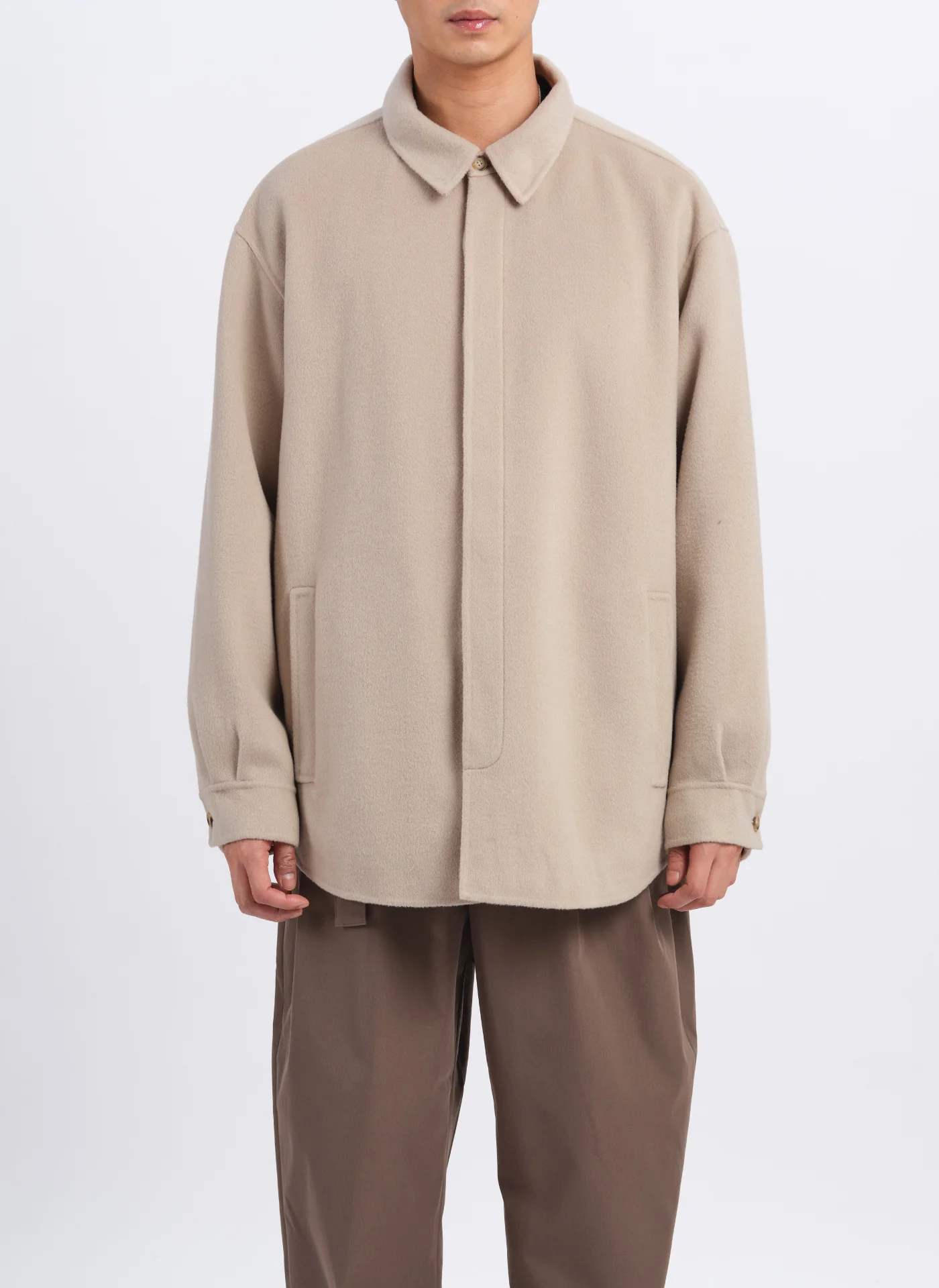 W.R Wool Cashmere Shirt Jacket - Umamrii