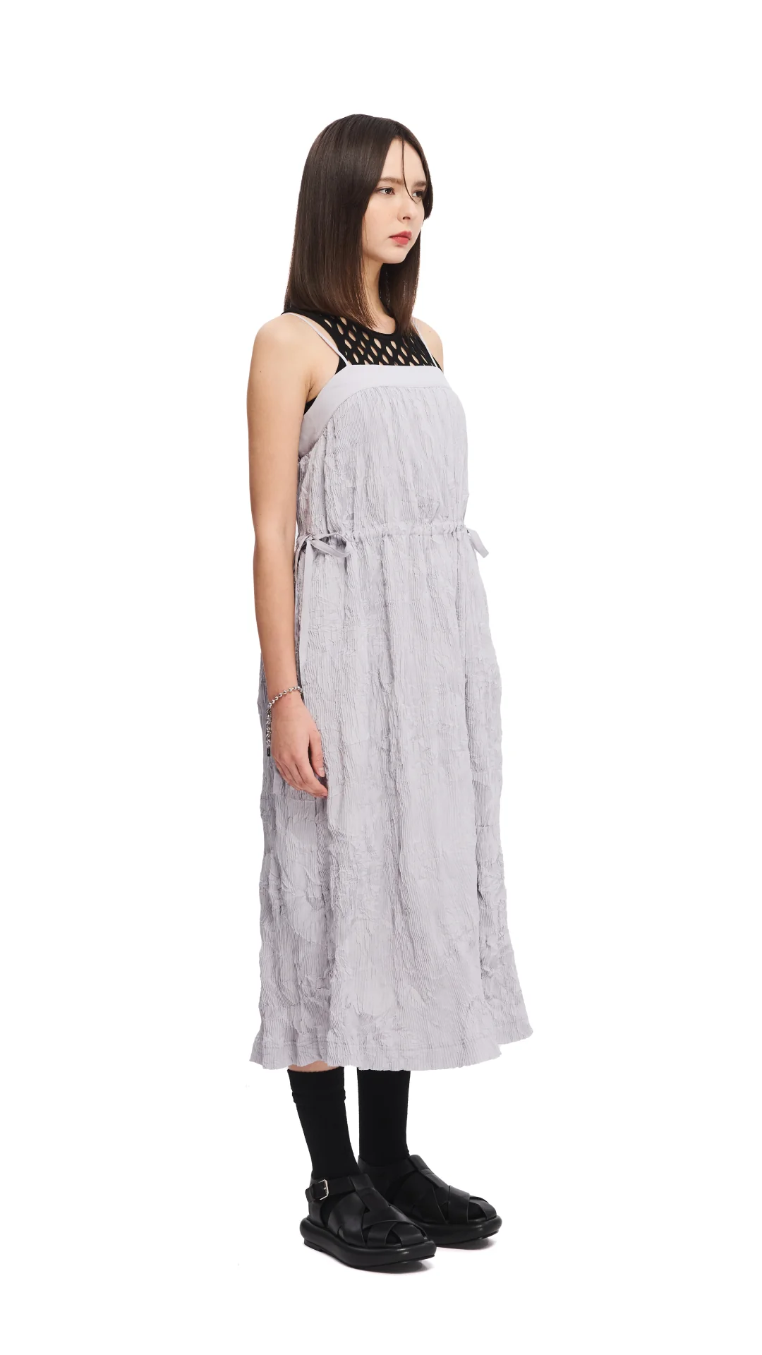 Crinkle Pleat Dress - Umamrii