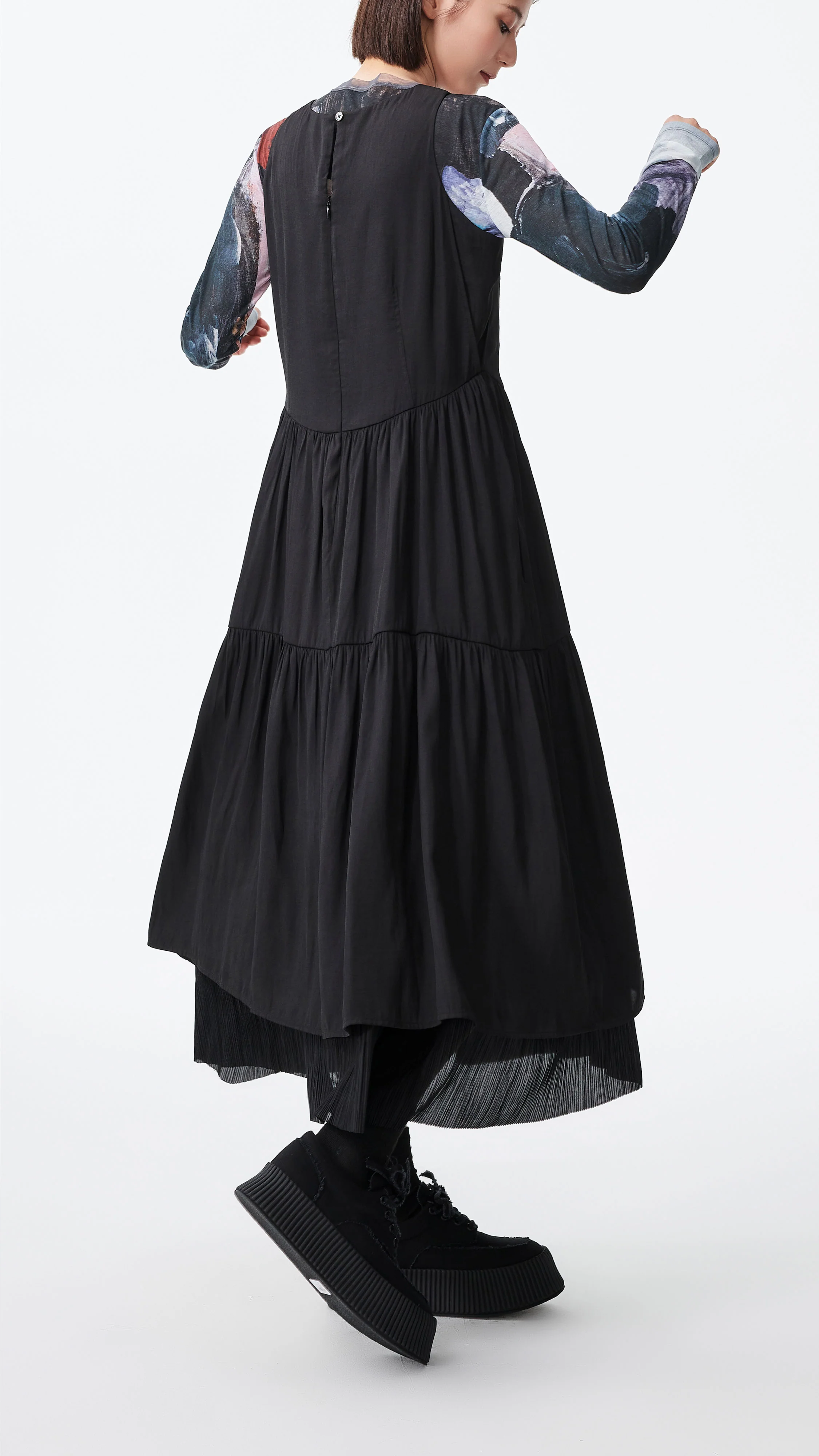 Tiered Midi Dress - Umamrii
