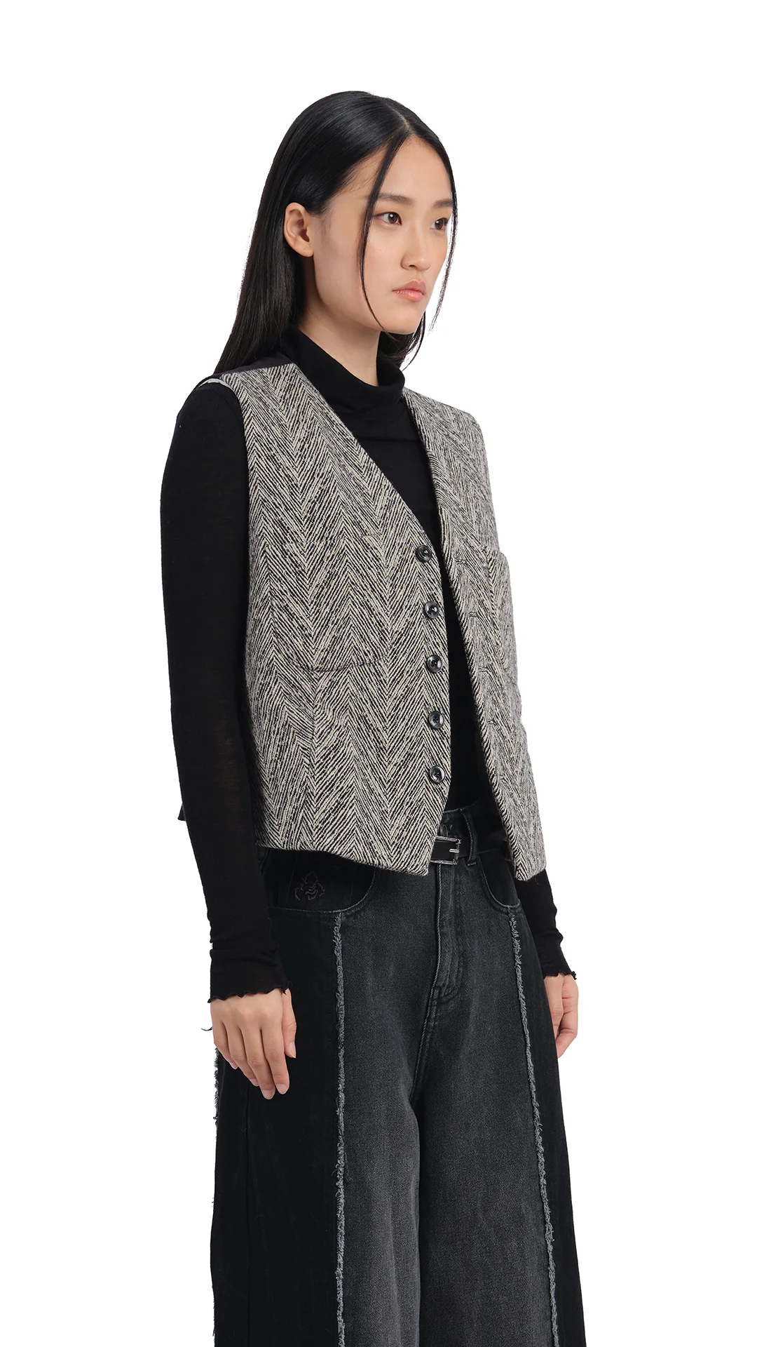 Herringbone Waist Coat - Umamrii