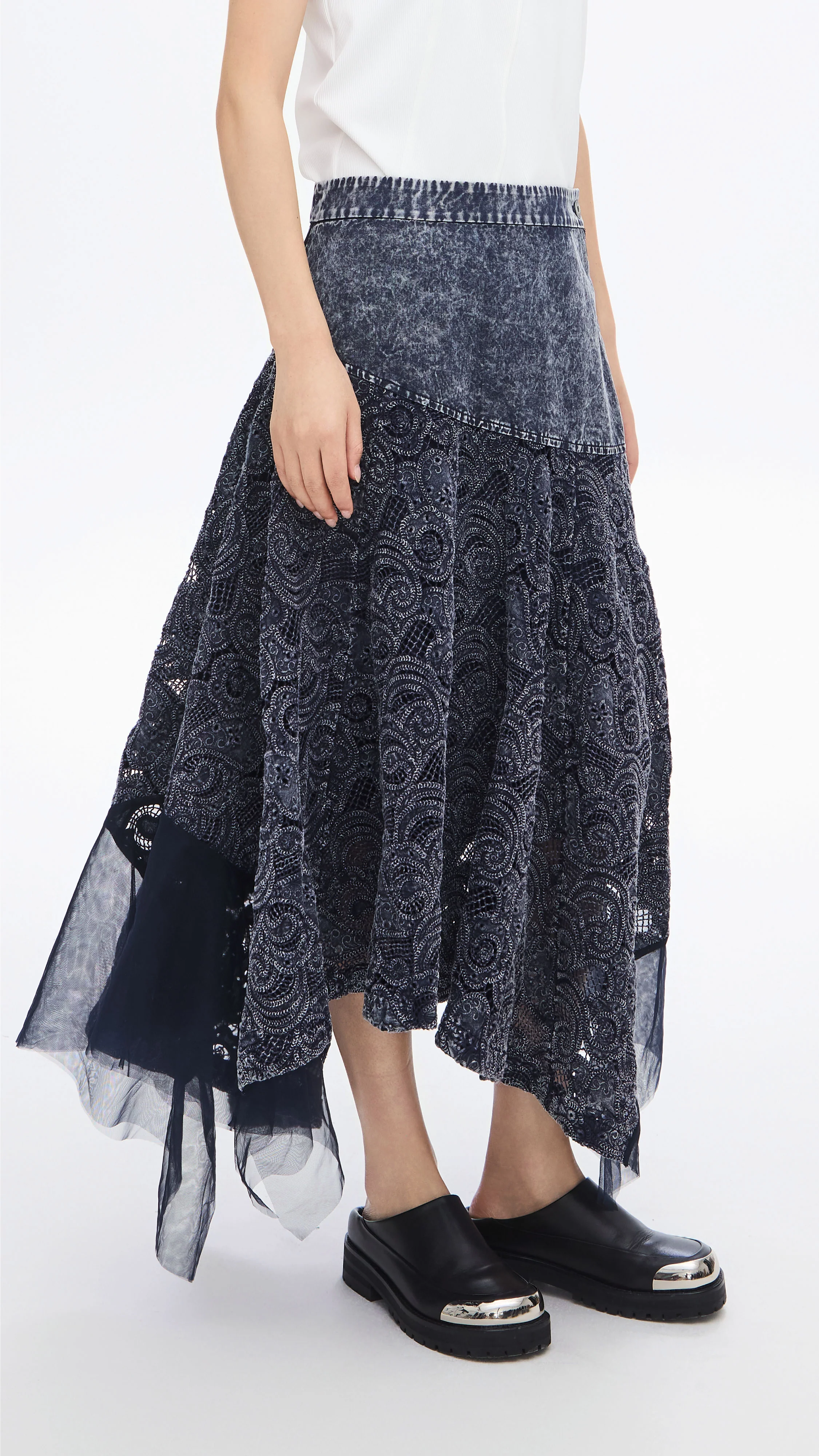 Cold-dye Lace Skirt - Umamrii