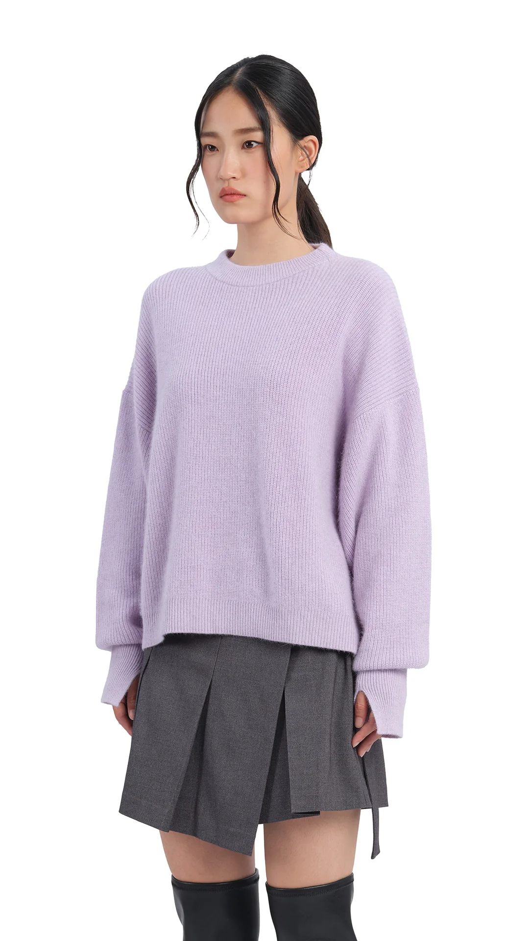 Fox-Mix Cardigan Sweater - Umamrii