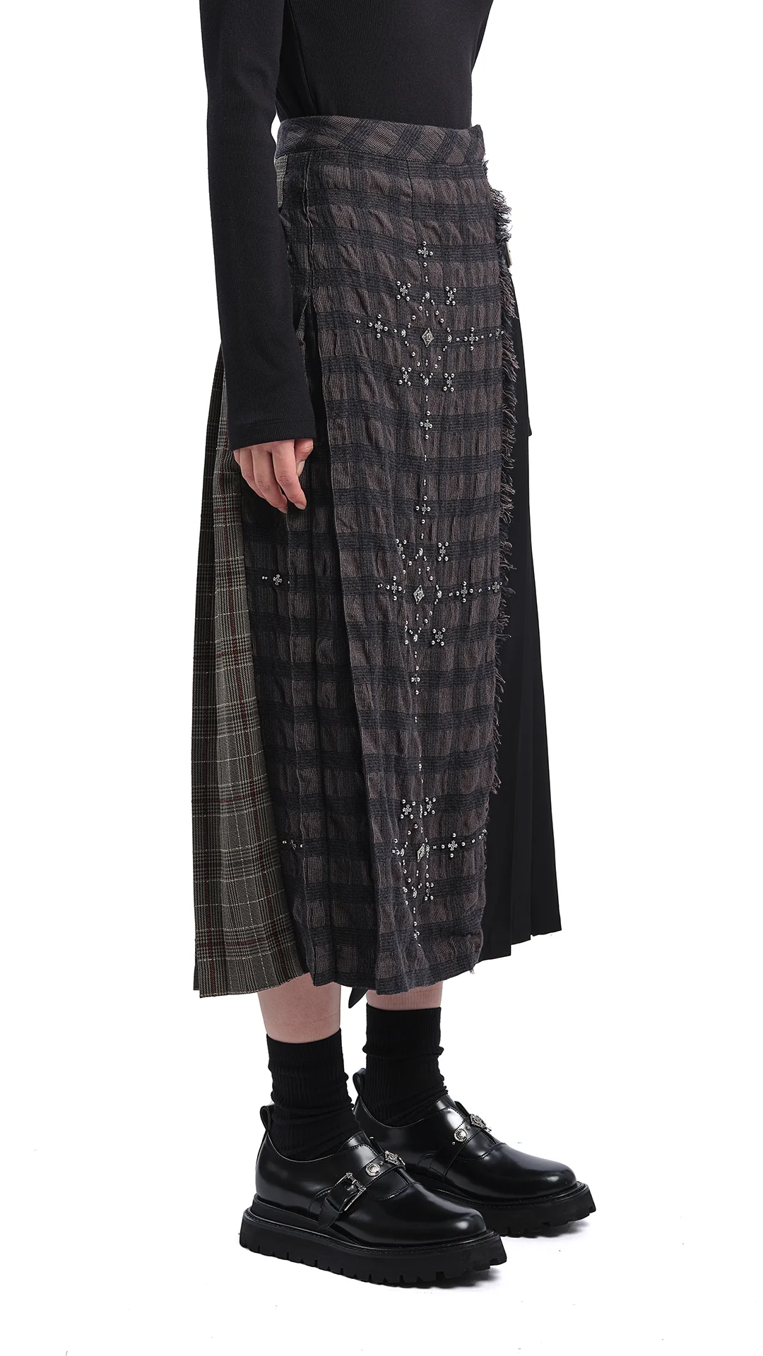 Checker Studs Hostess Skirt - Umamrii