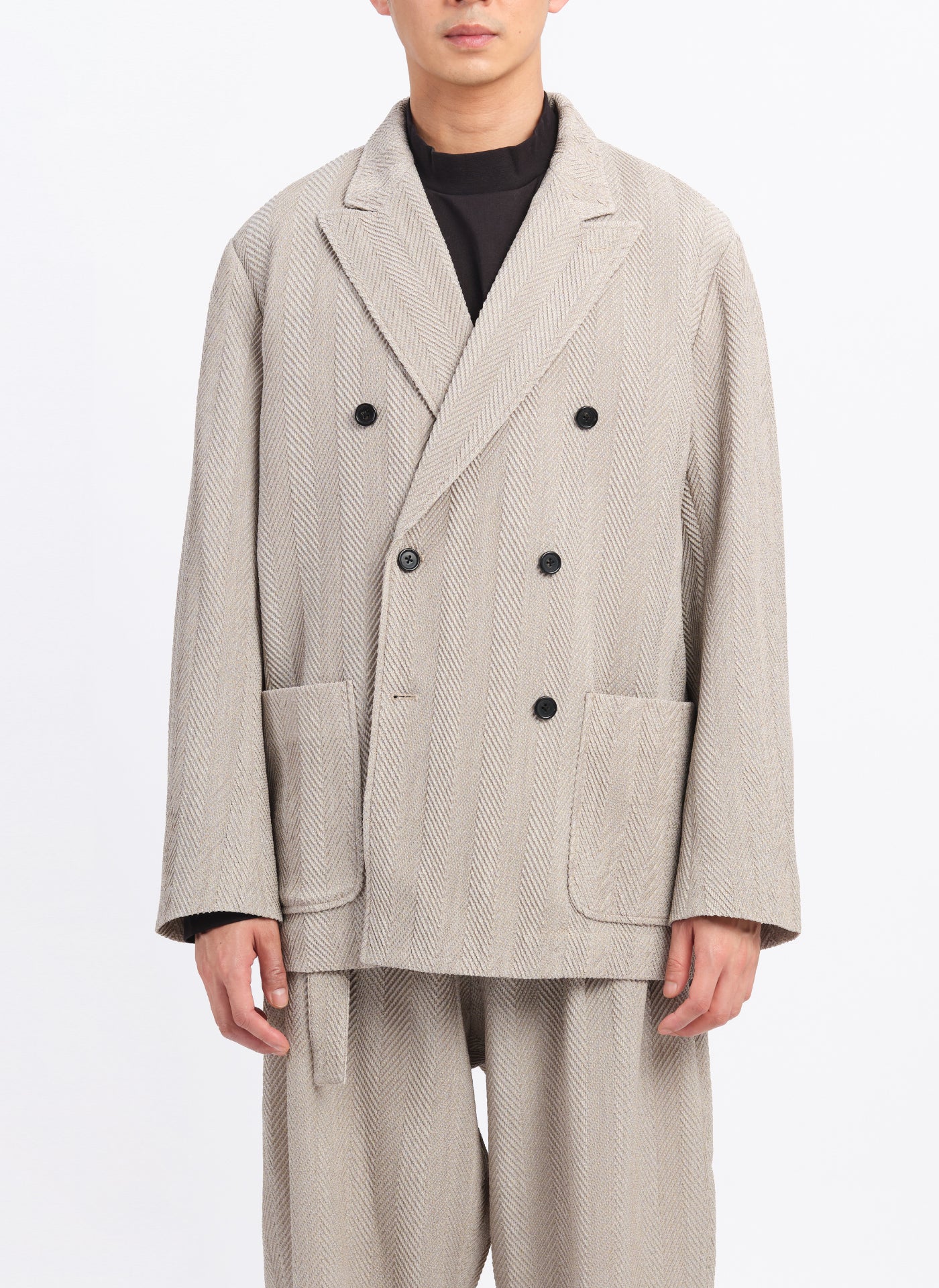 Marzotto Soft Double Breasted Blazer - Umamrii