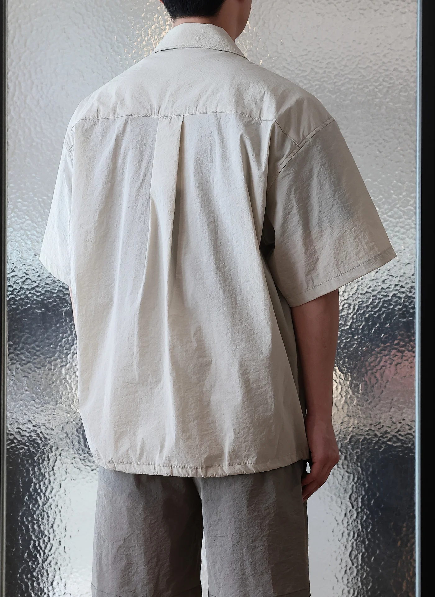 Nylon Polyester Business Pack Open Collar Shirt Jacket - Umamrii