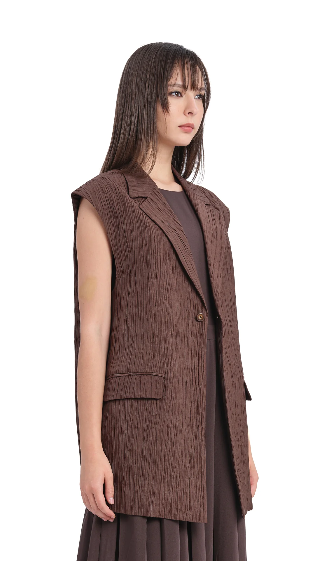 Oversized Jacquard Waistcoat - Umamrii