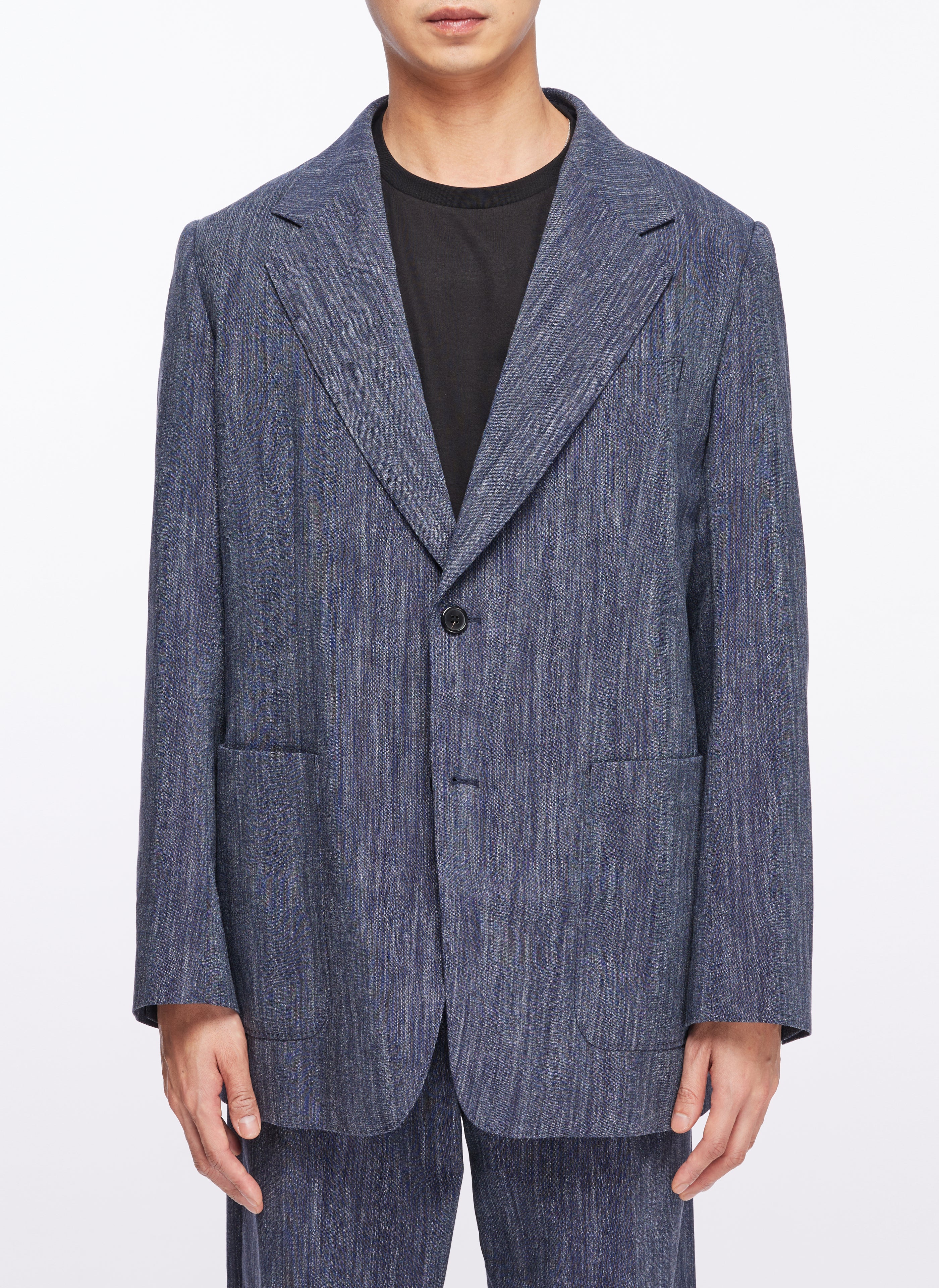 Marzotto Cotton Wool Construction Blazer - Umamrii