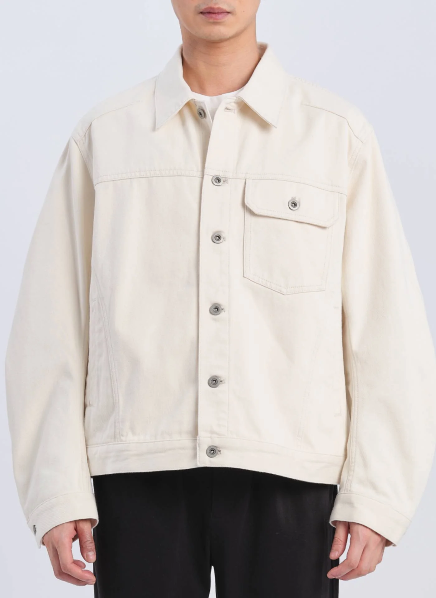 Cotton Denim Trucker Jacket - Umamrii