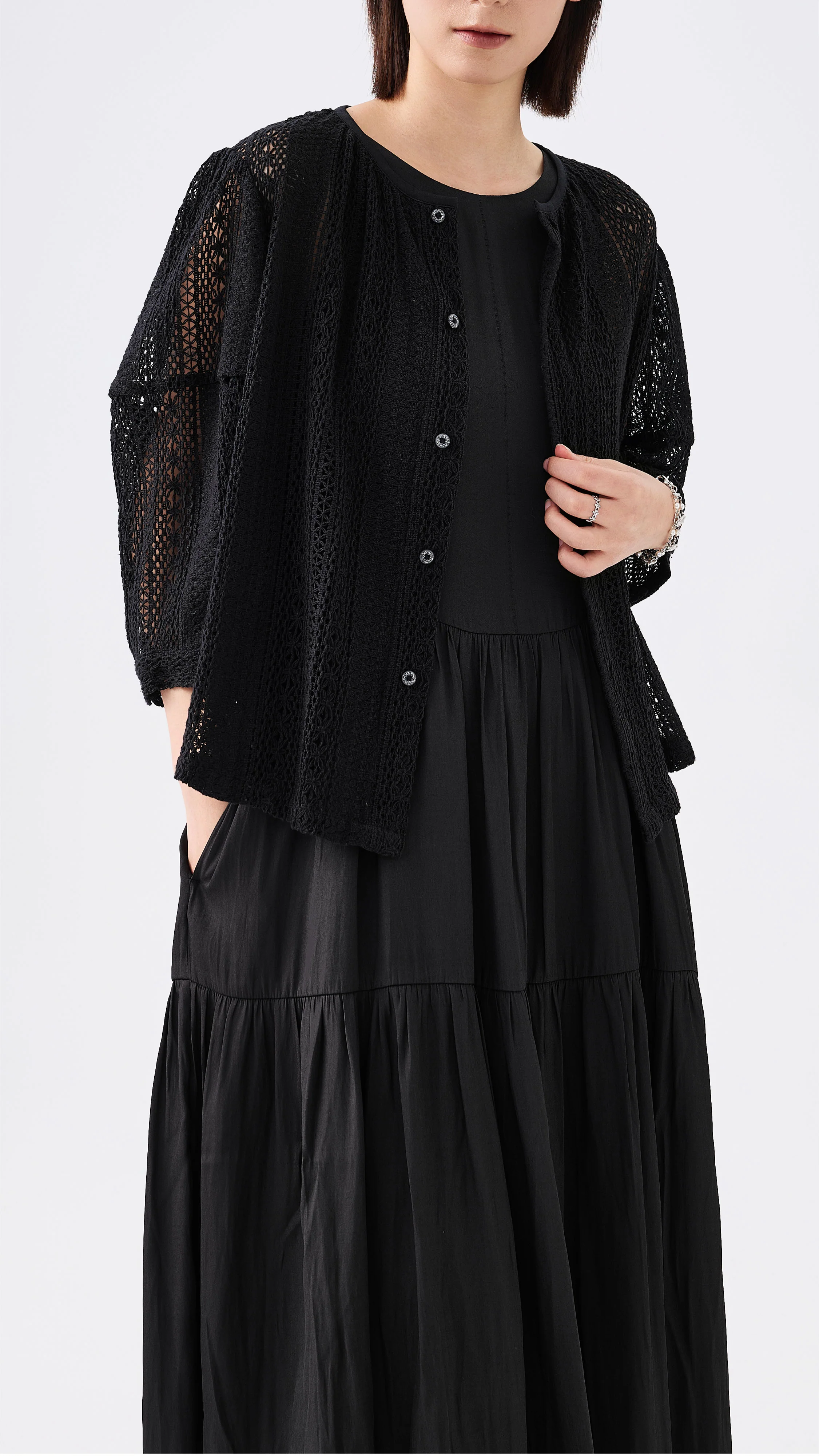 Doll Sleeves Lace Jacket - Umamrii