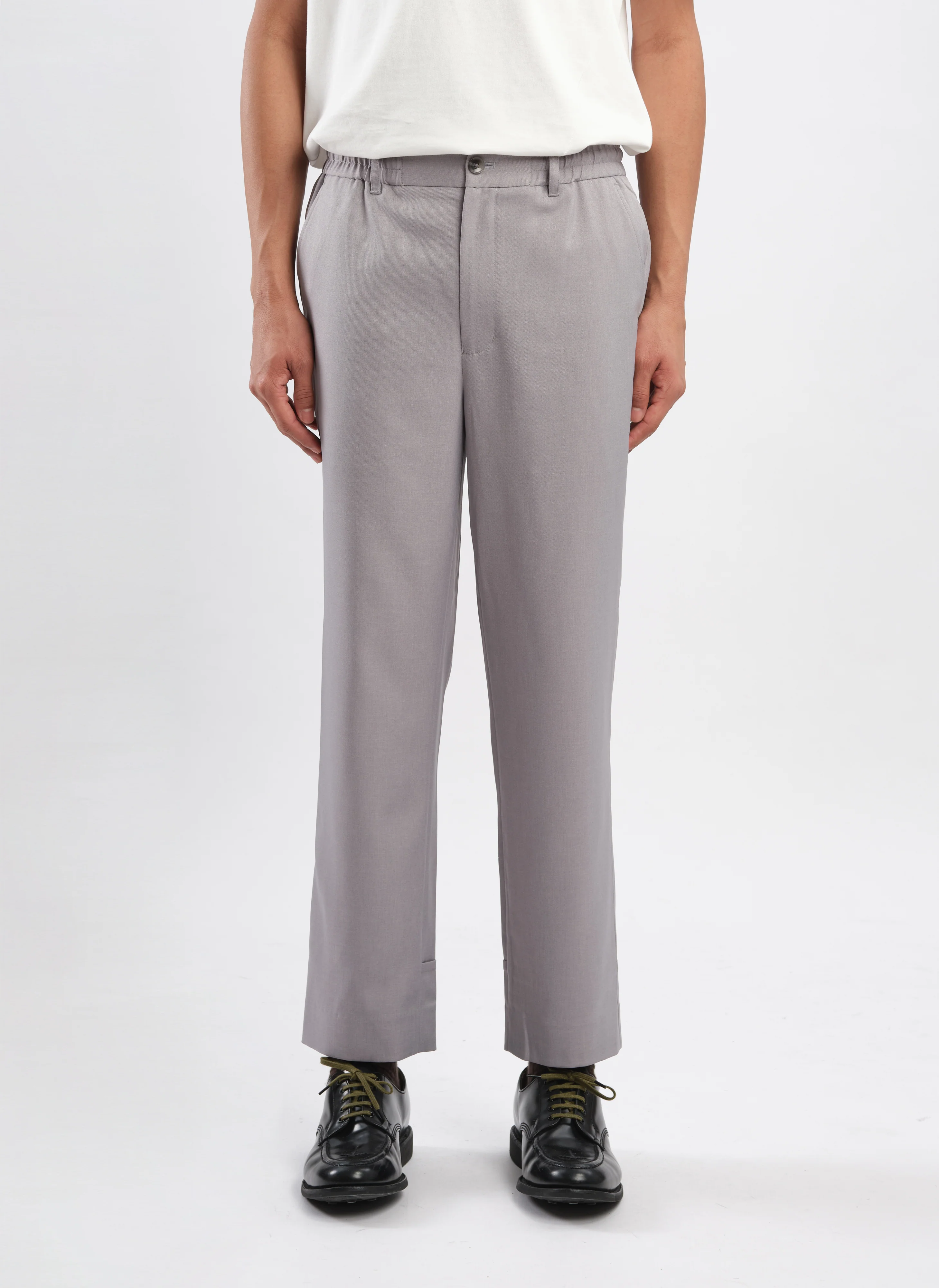 Polyester Regular Length Tapered Pants (P-14) - Umamrii