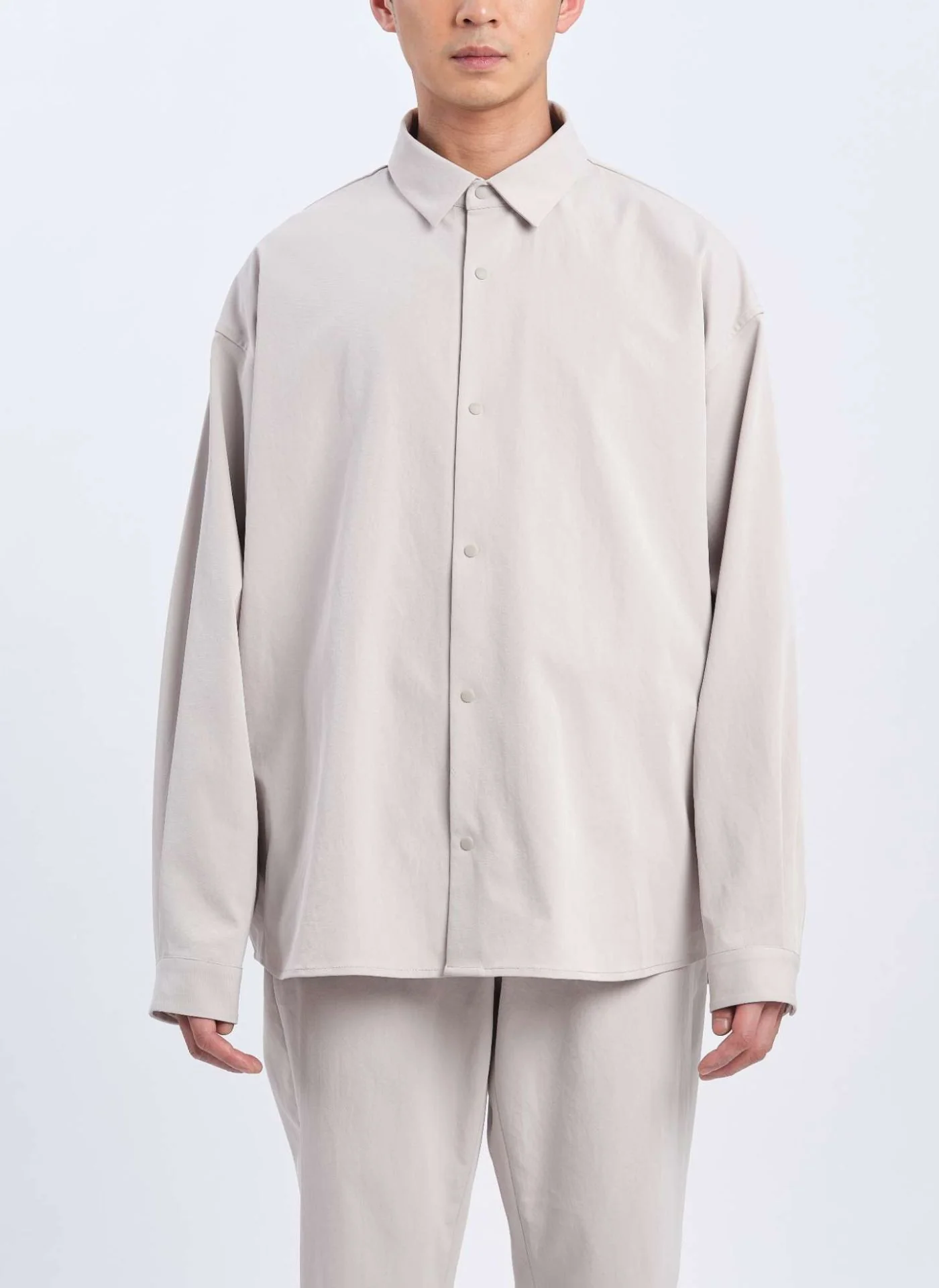 Cotton Touch Solotex Snap Button Shirt Jackert - Umamrii
