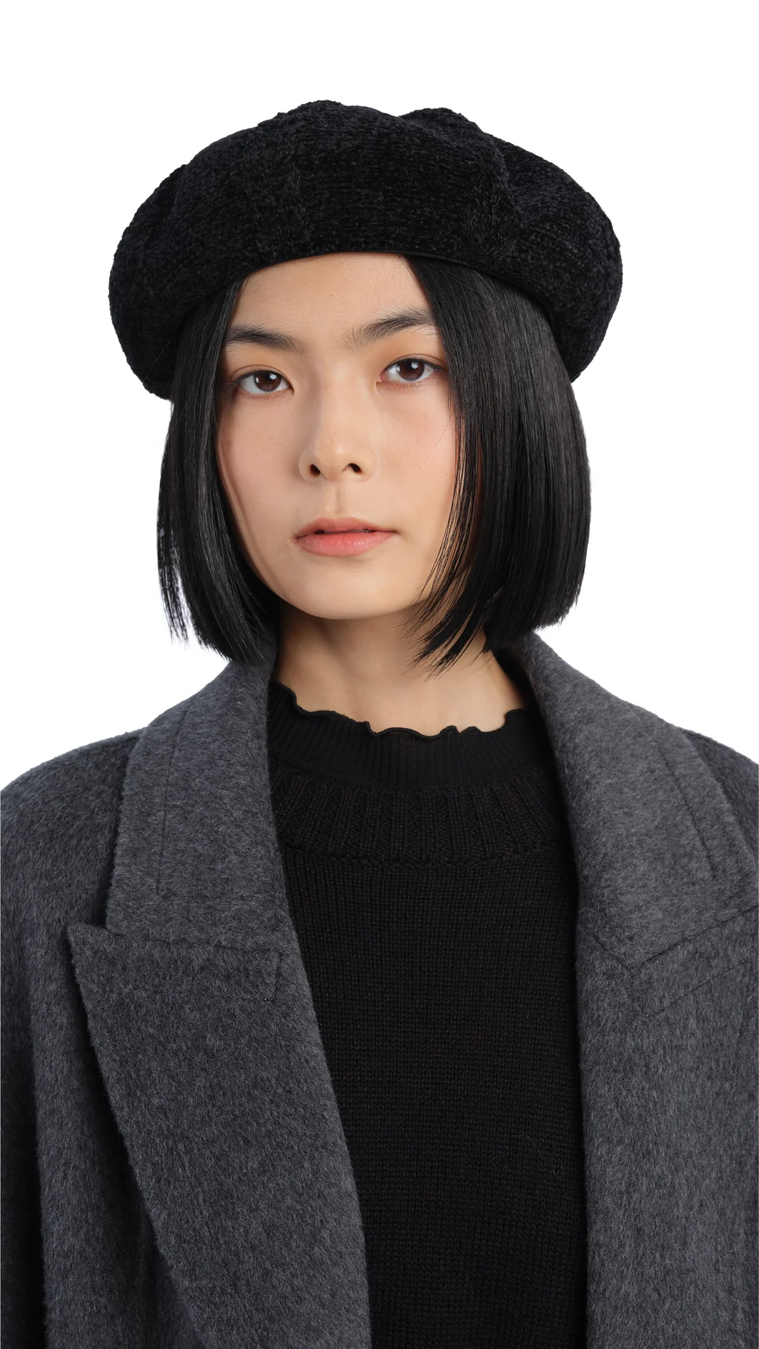 Cable Knitted Artist Beret - Umamrii