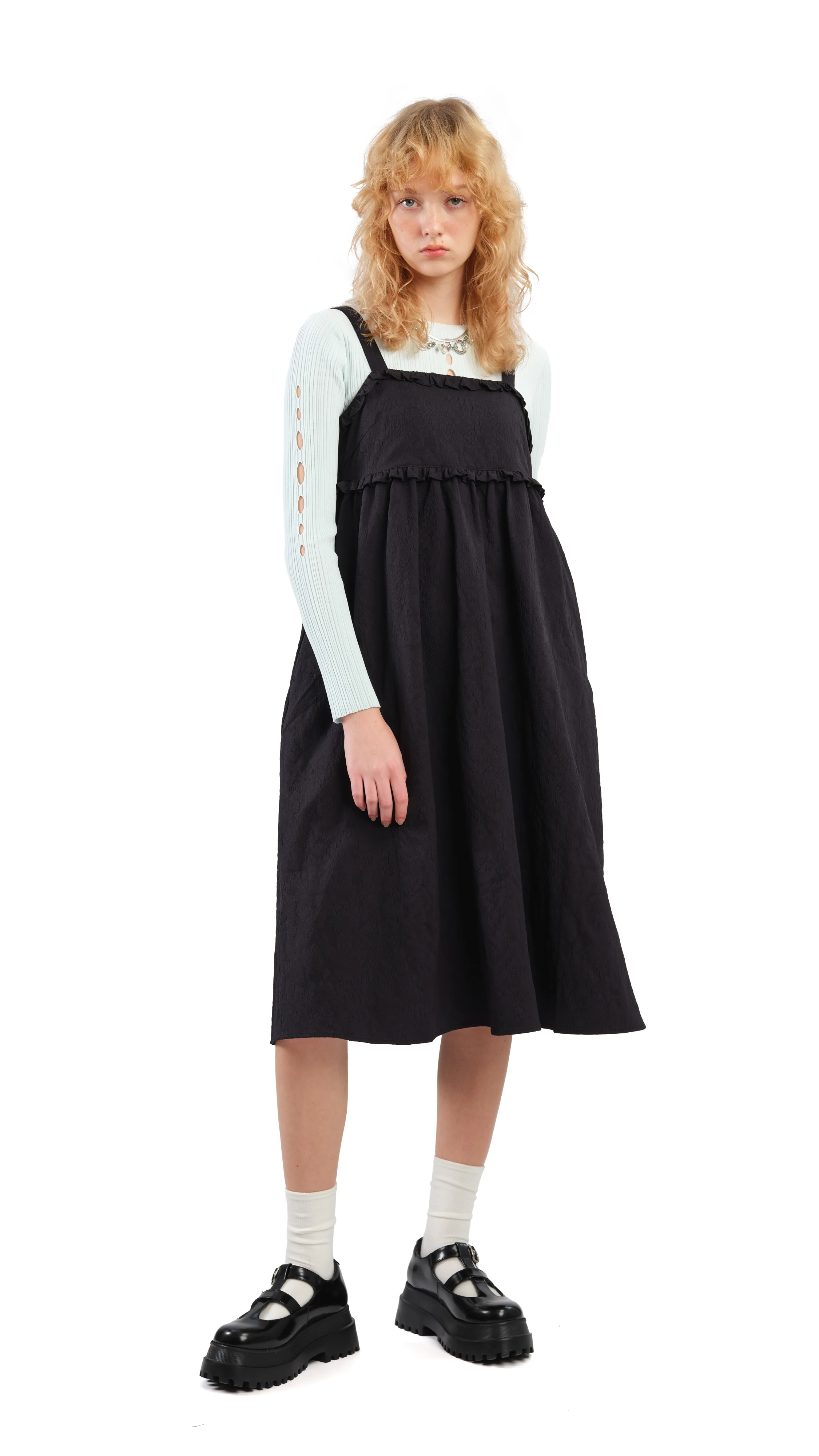 Textural Tiered Dress - Umamrii