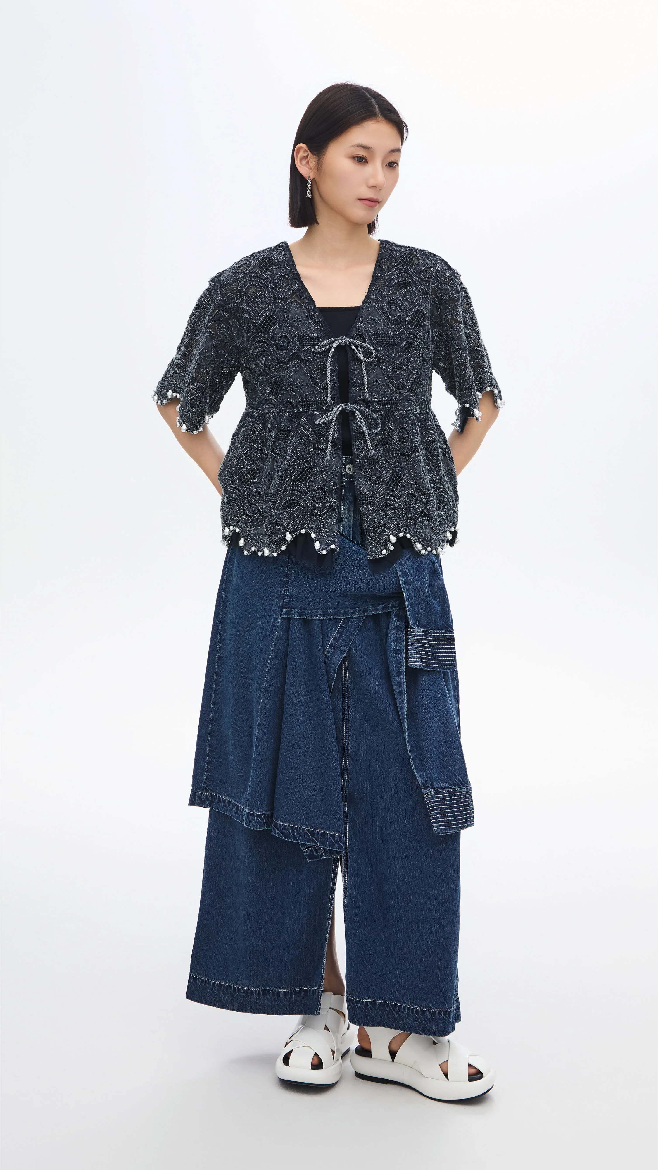 Rebuilt Denim Skirt - Umamrii