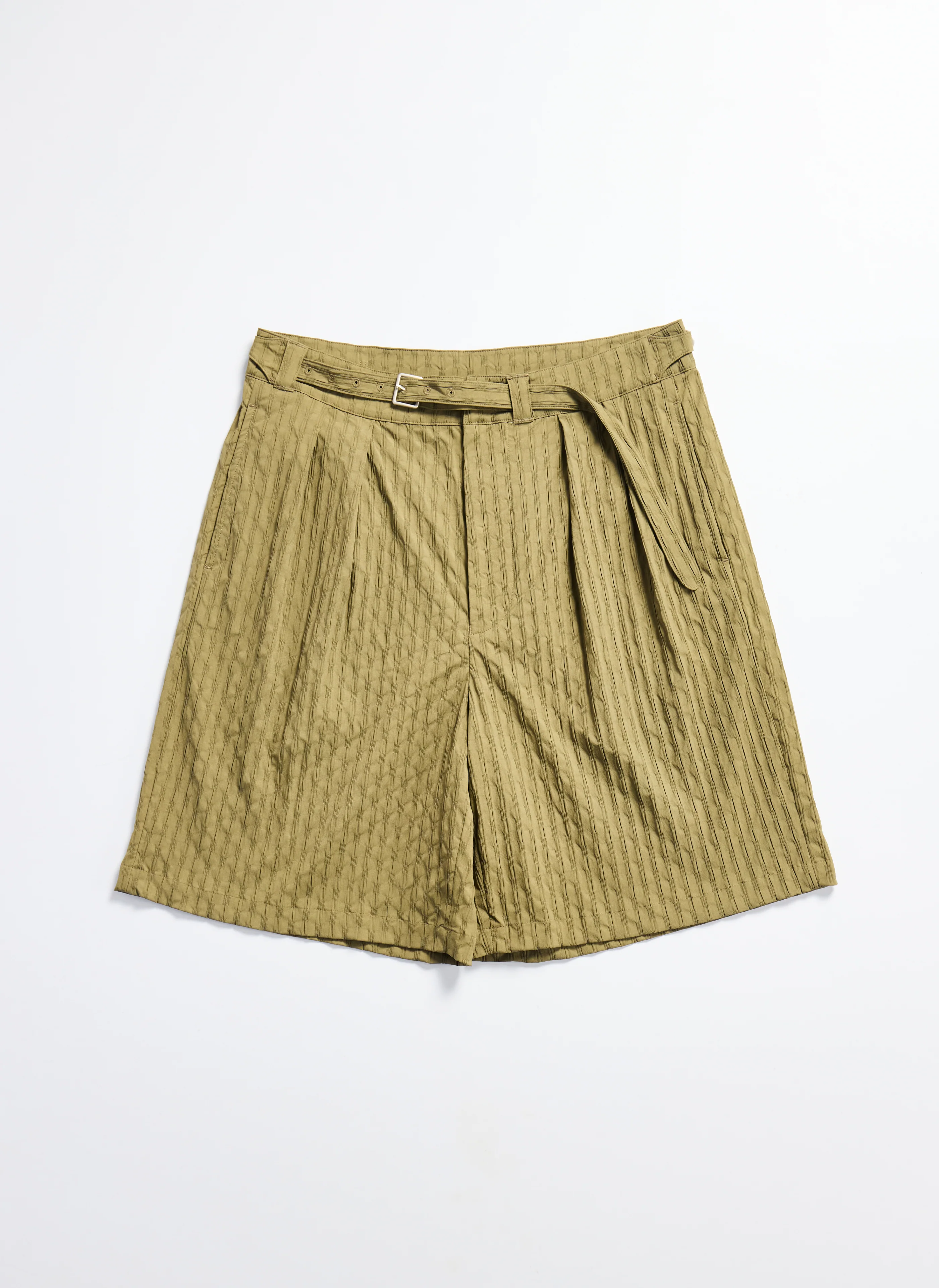 Nylon Spandex Jacquard Gurkha Shorts - Umamrii
