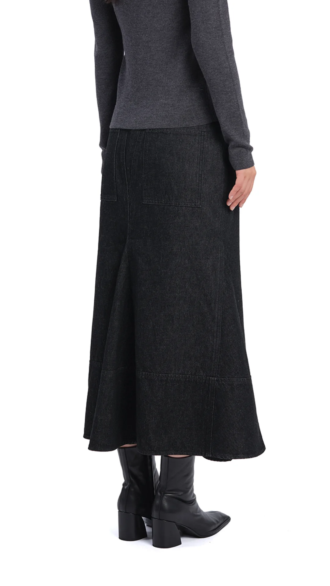 Denim Fishtail Skirt - Umamrii