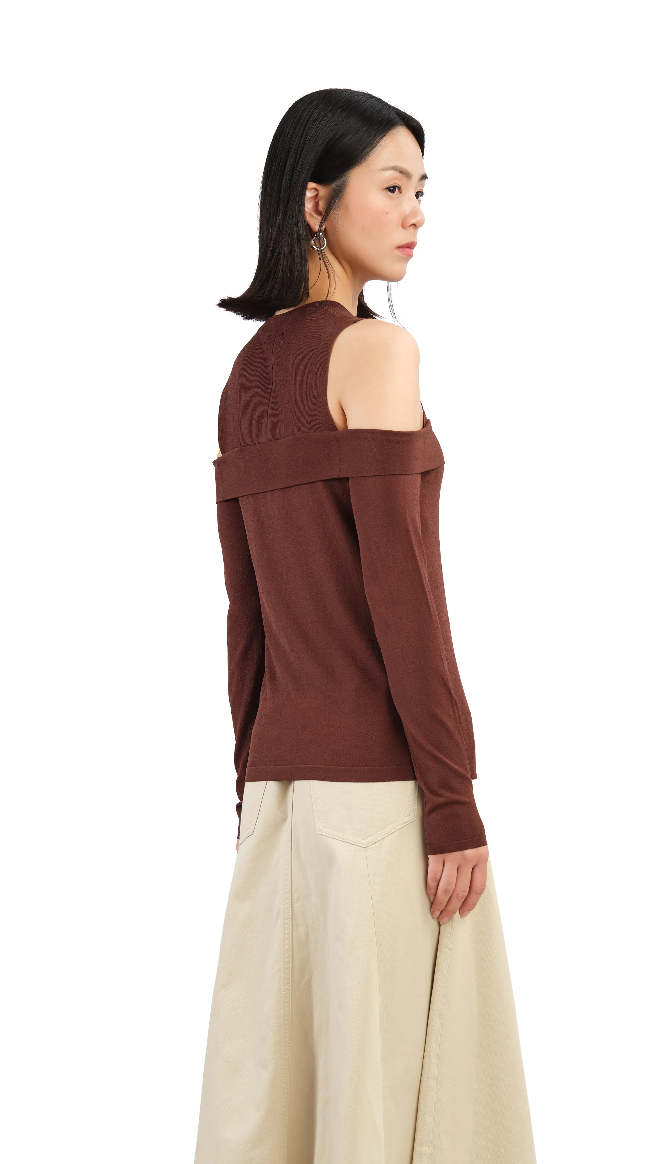 Off Shoulder Sweater - Umamrii