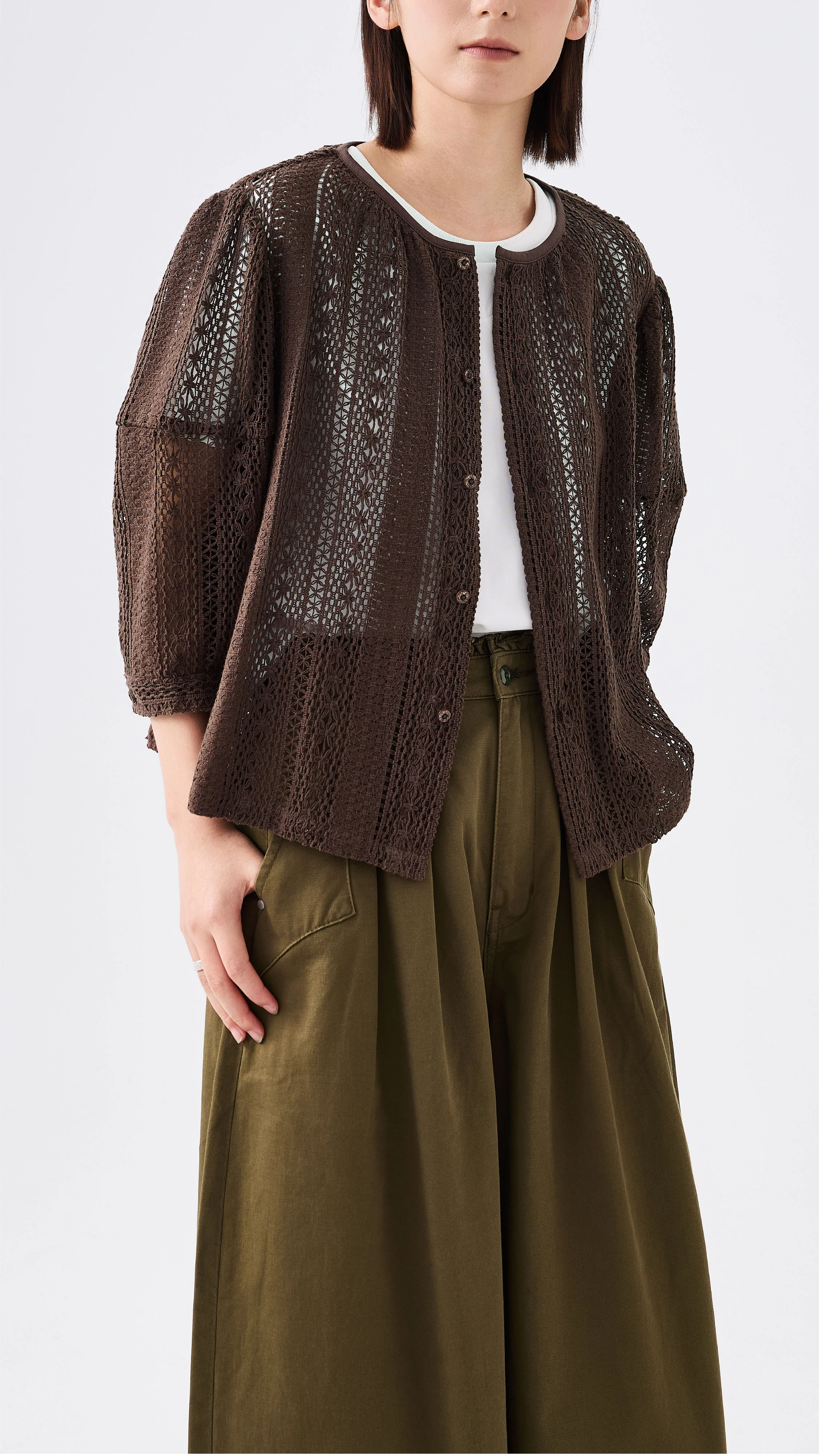 Doll Sleeves Lace Jacket - Umamrii