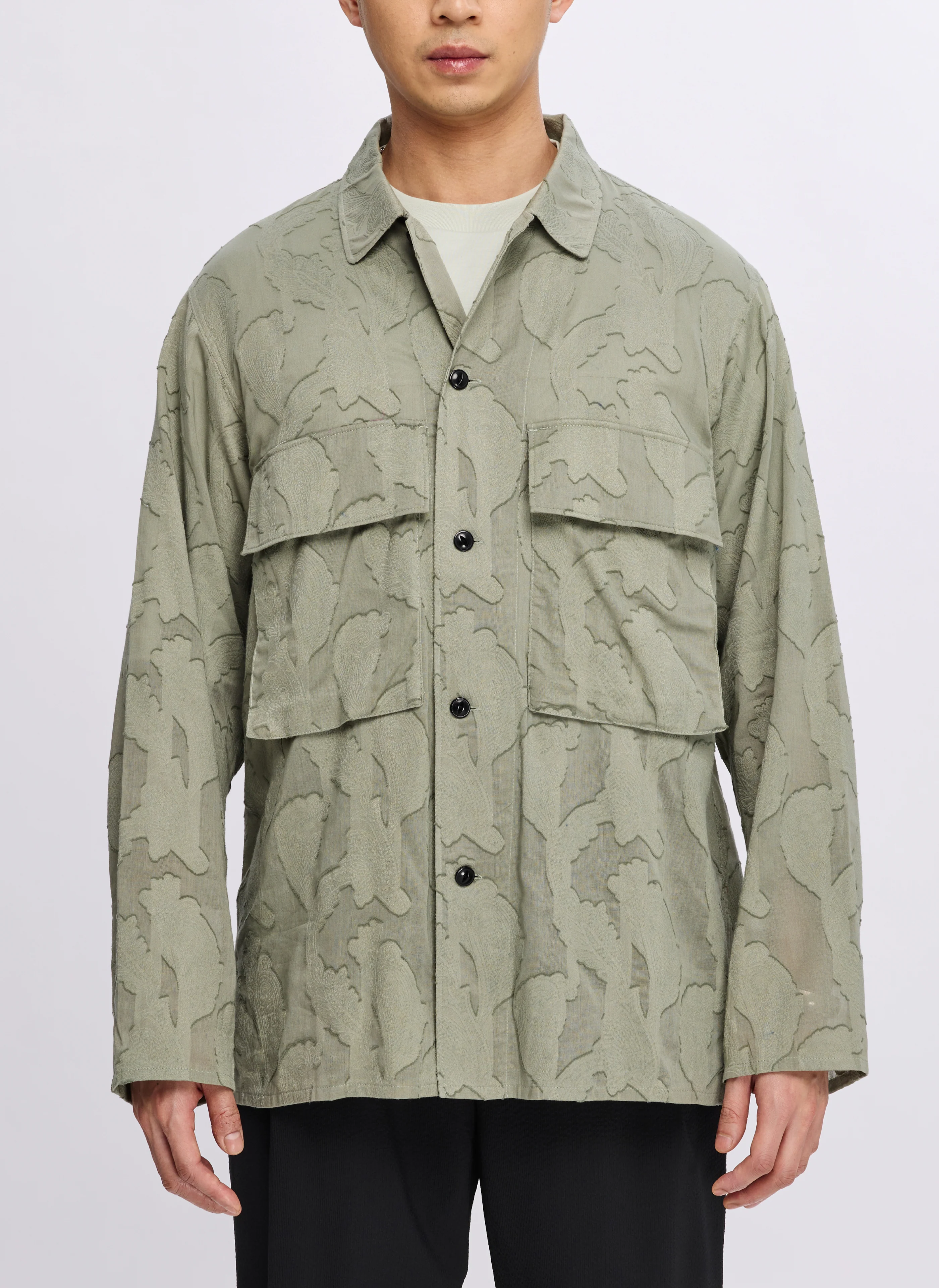 Japan Made Cotton Paisley Shirt Jacket - Umamrii