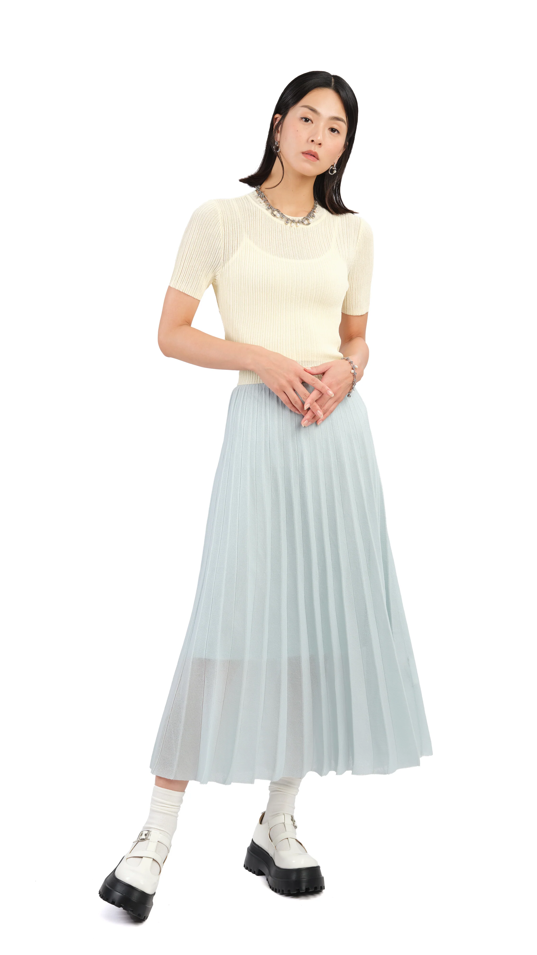 Sheer Knit Skirt - Umamrii