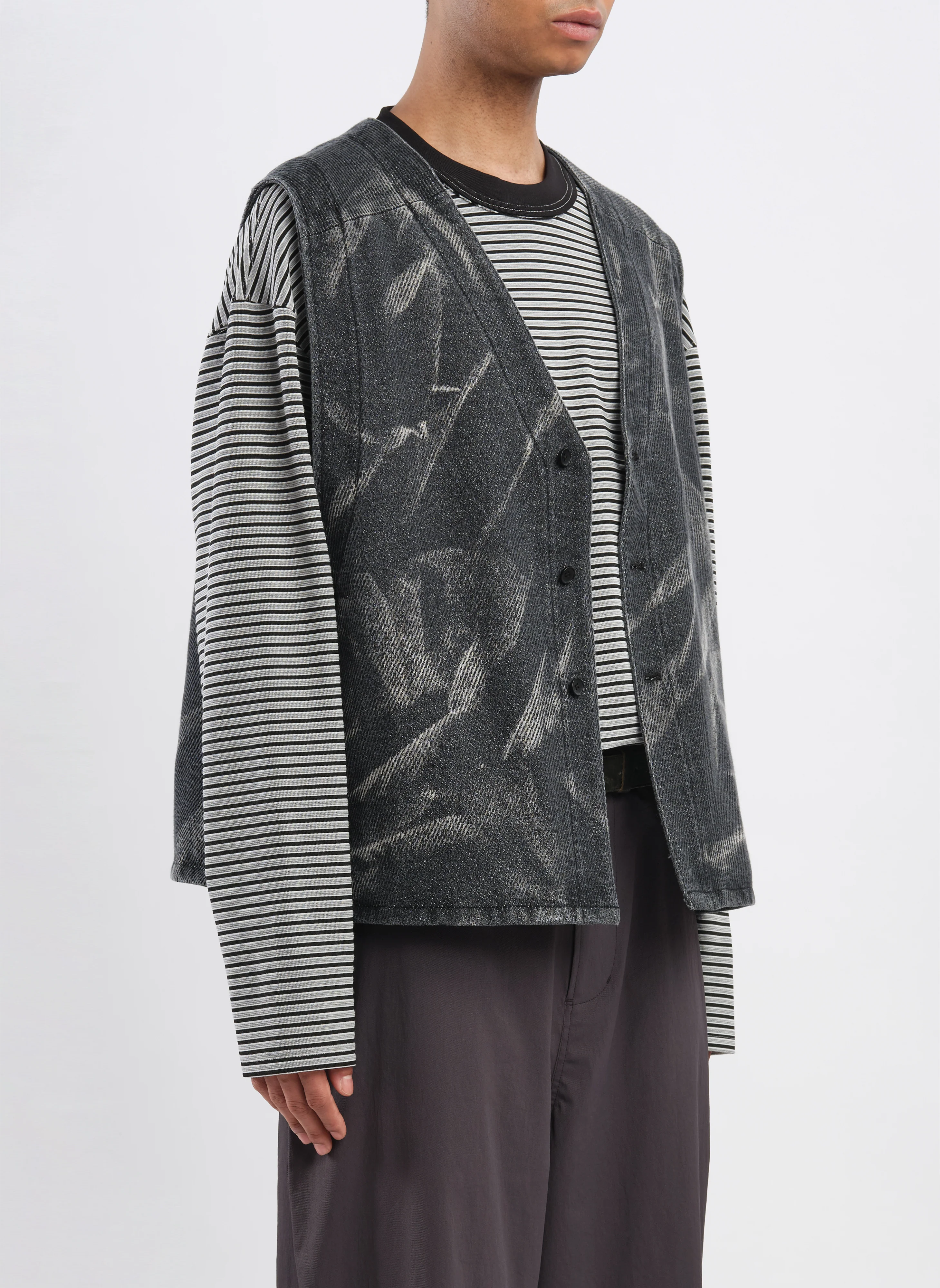 Cotton Polyester Jersey Waistcoat - Umamrii