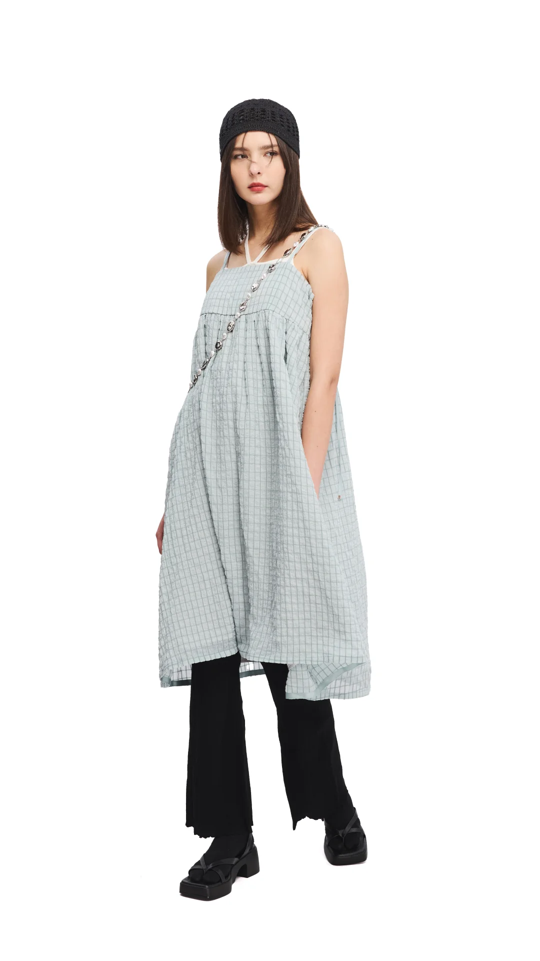 Wrinkle Chiffon Slipdress - Umamrii