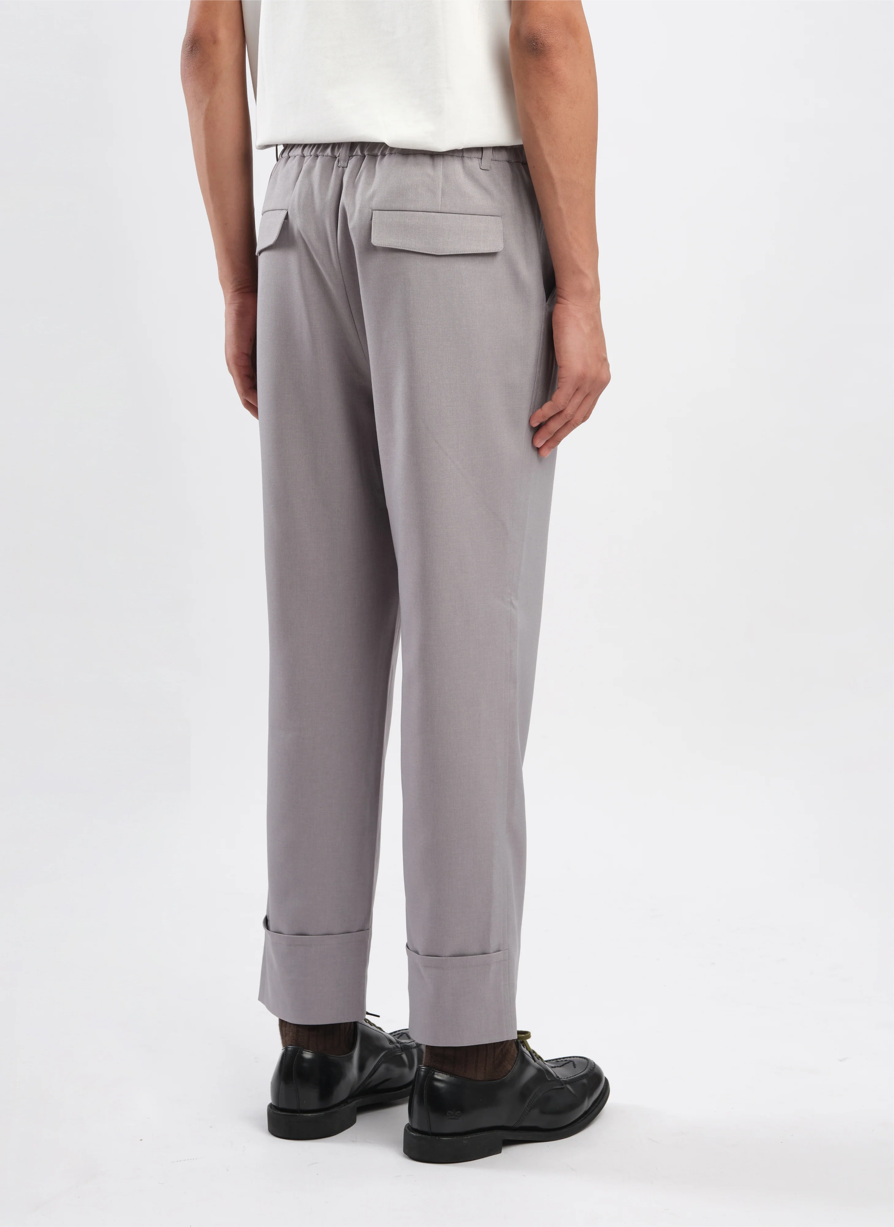 Polyester Regular Length Tapered Pants (P-14) - Umamrii