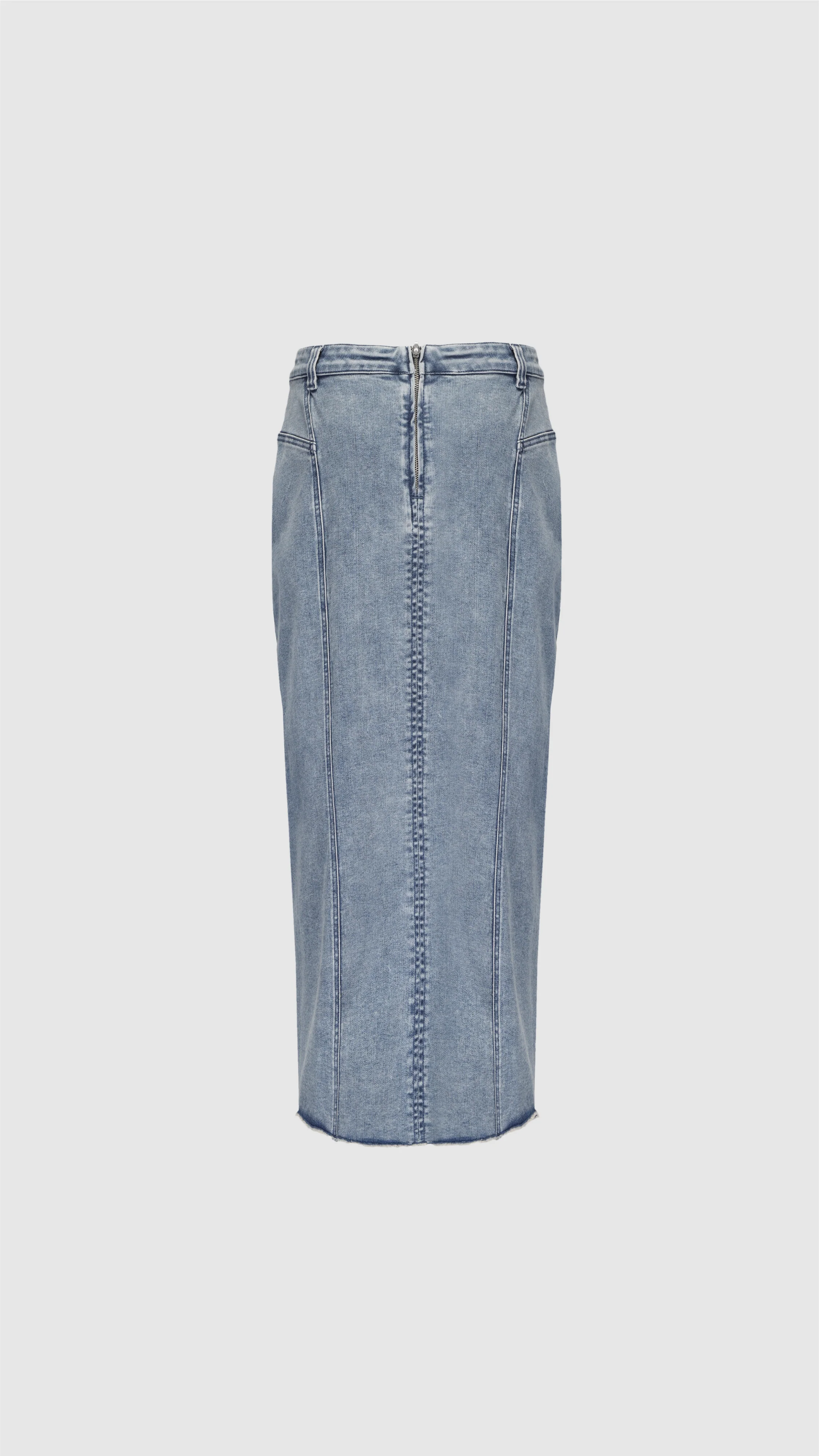 Rebuilt Denim Pencil Skirt - Umamrii