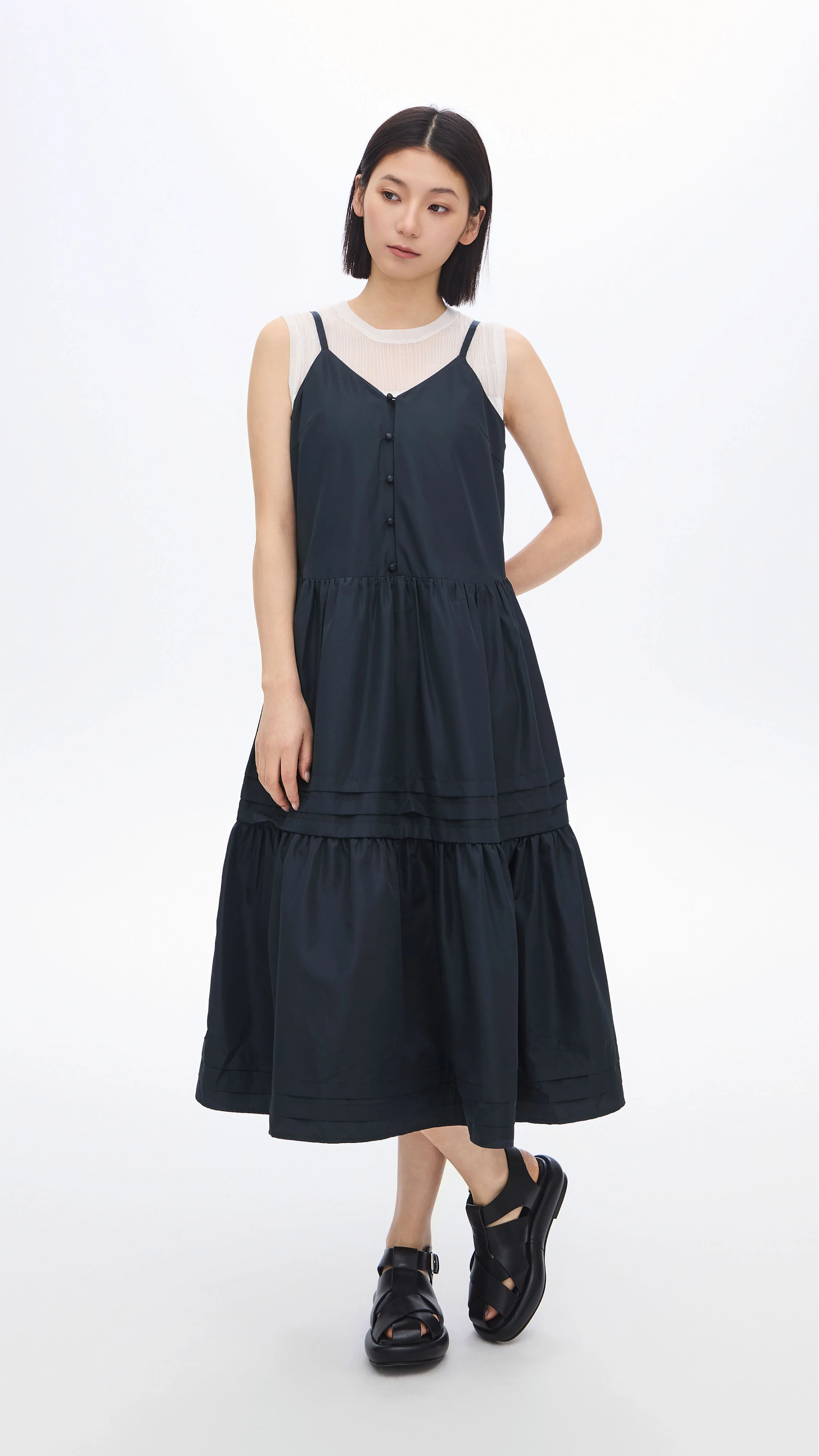 Gather Pleaded Dress - Umamrii