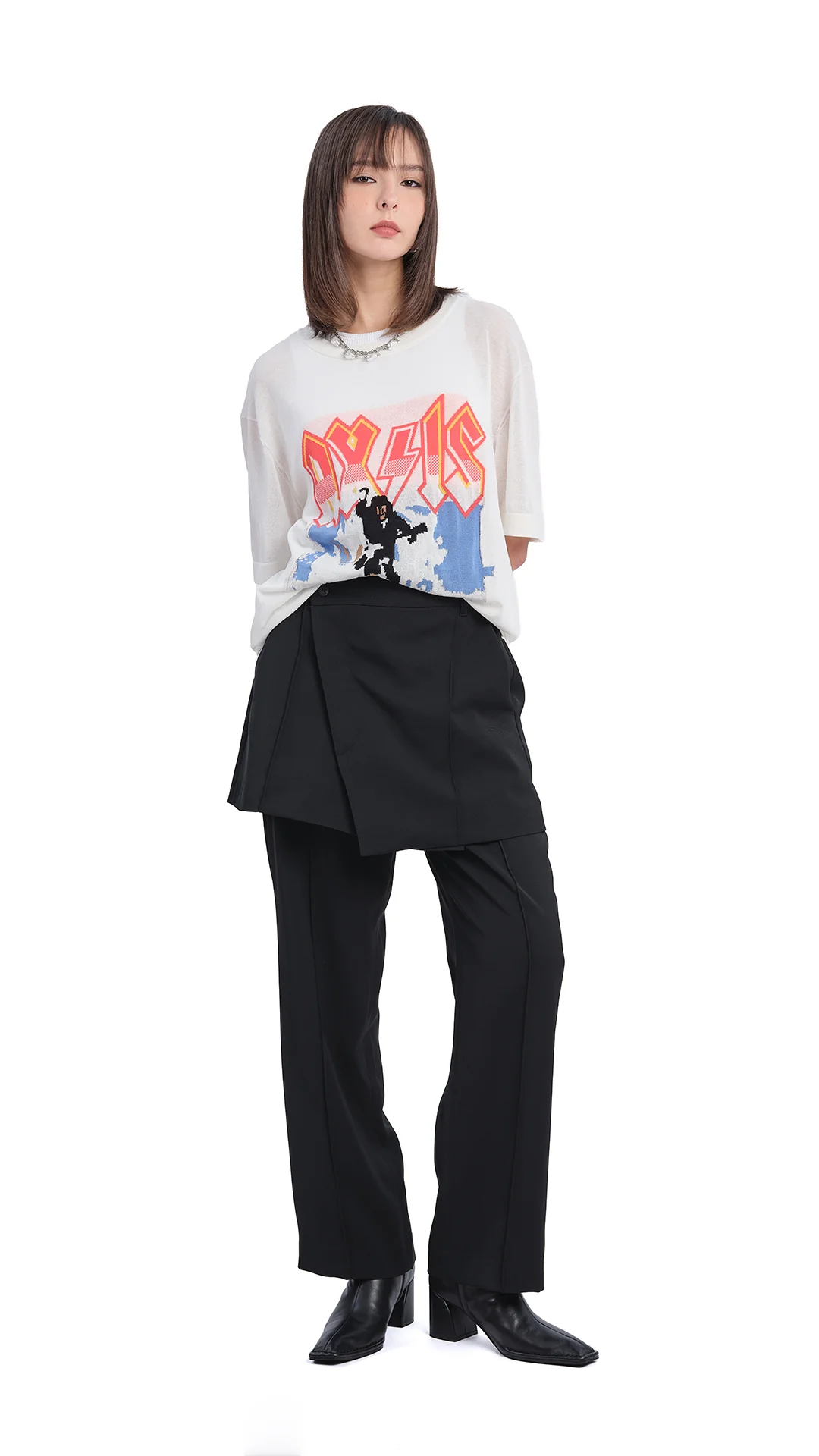 Knitted Band Tee - Umamrii