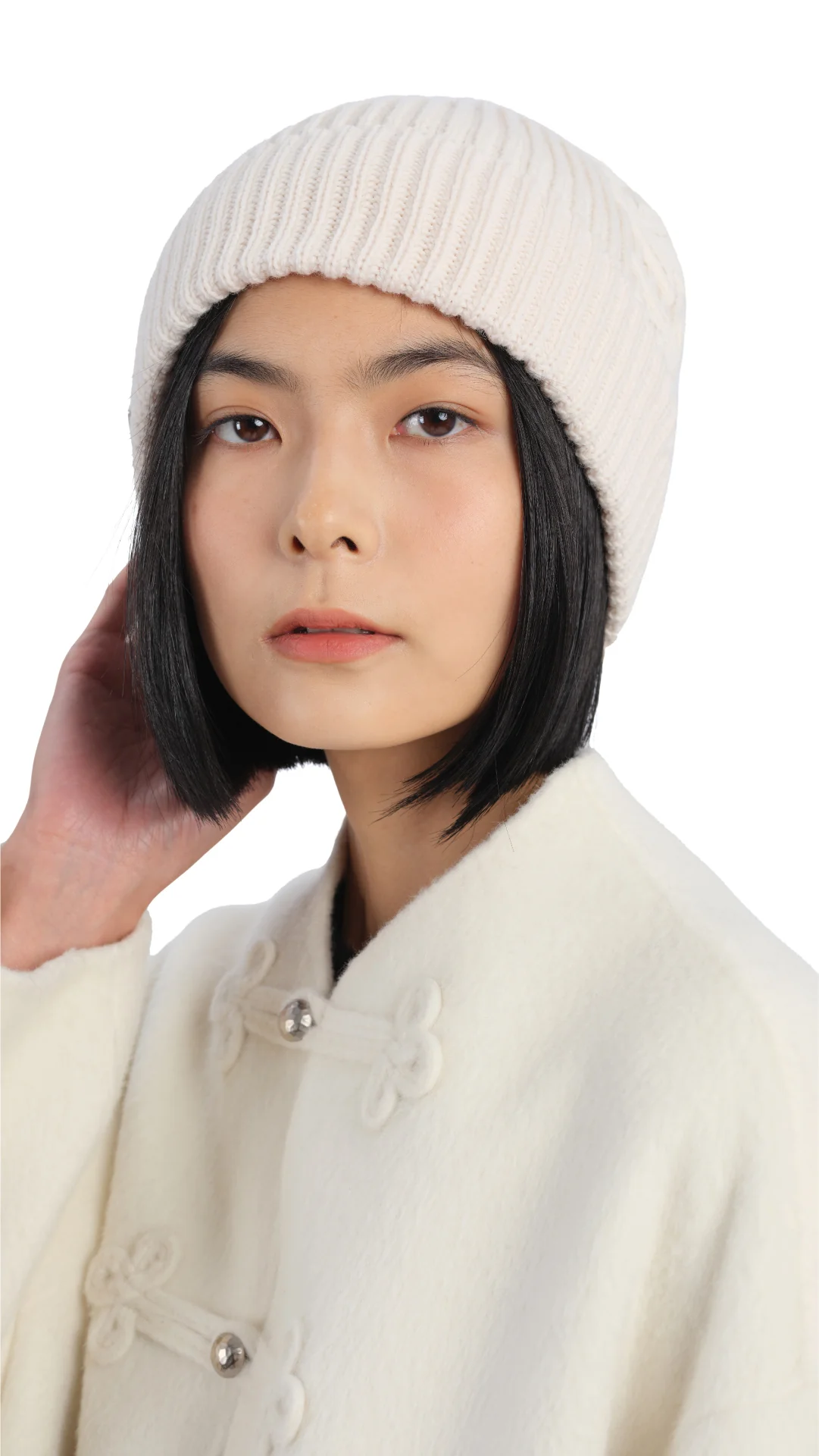 Mountain Beanie With Lace Trims - Umamrii