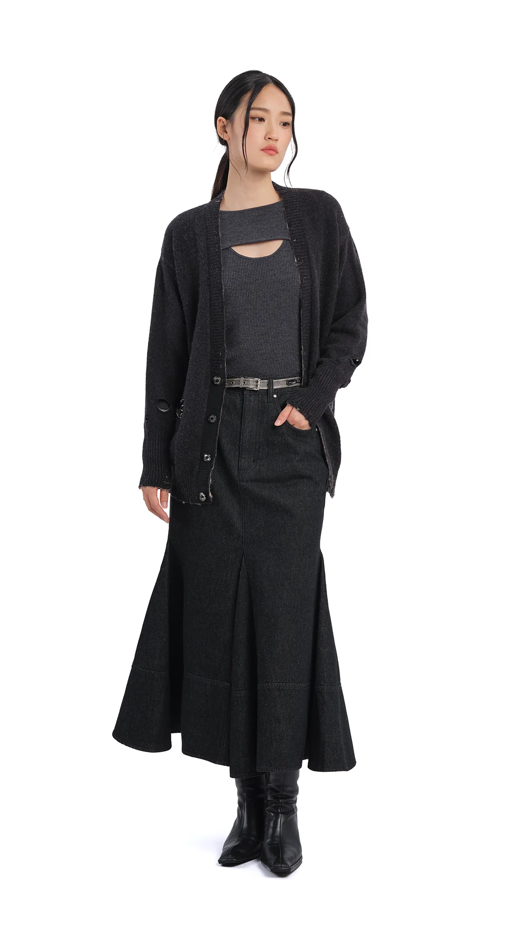 Distressed Cardigan - Umamrii