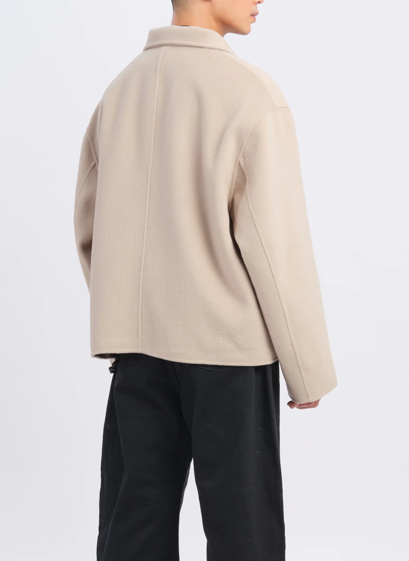 W.R Wool Cashmere Stand Collar Jacket - Umamrii