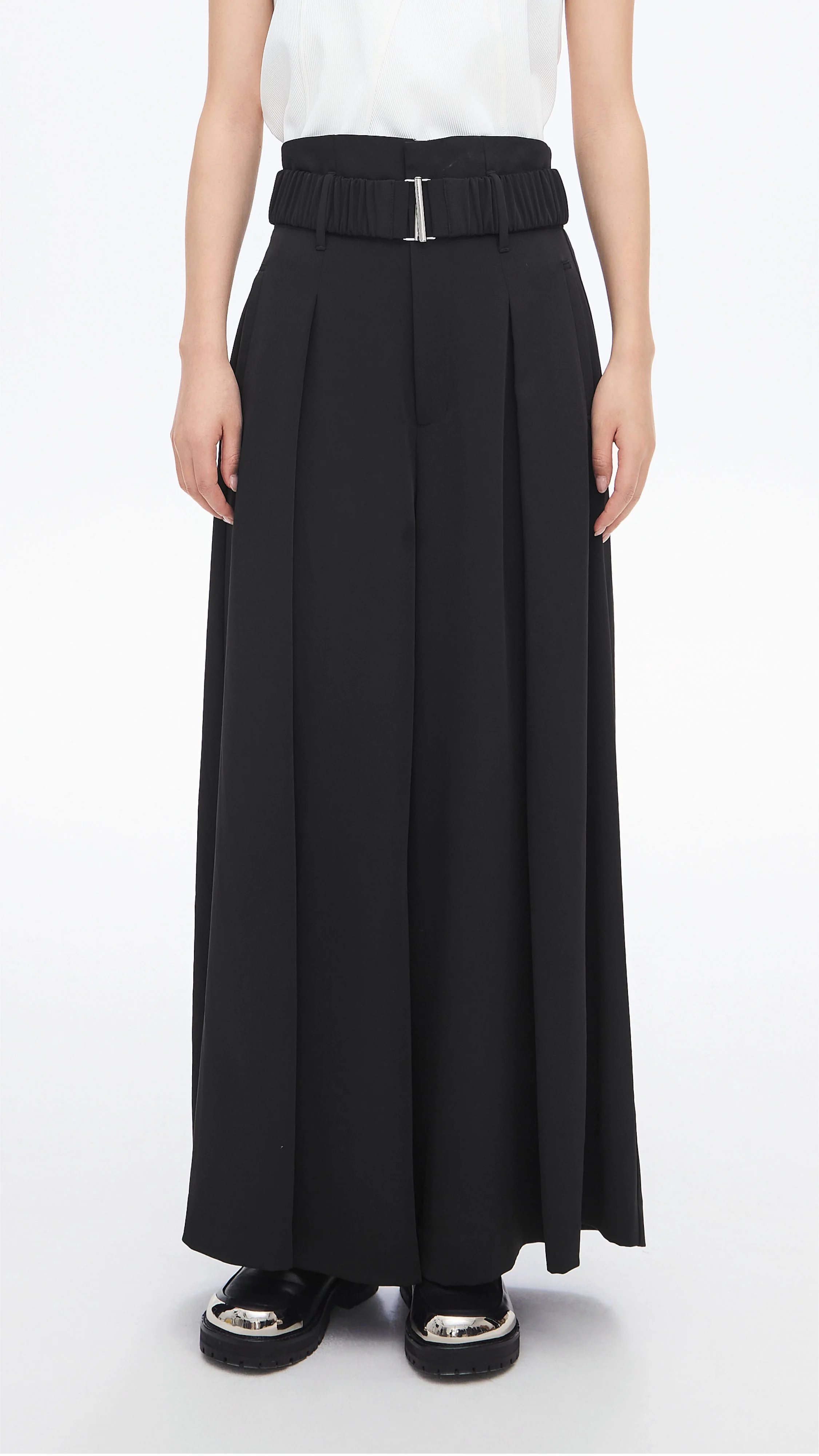 High Waist Wide Leg Pants - Umamrii