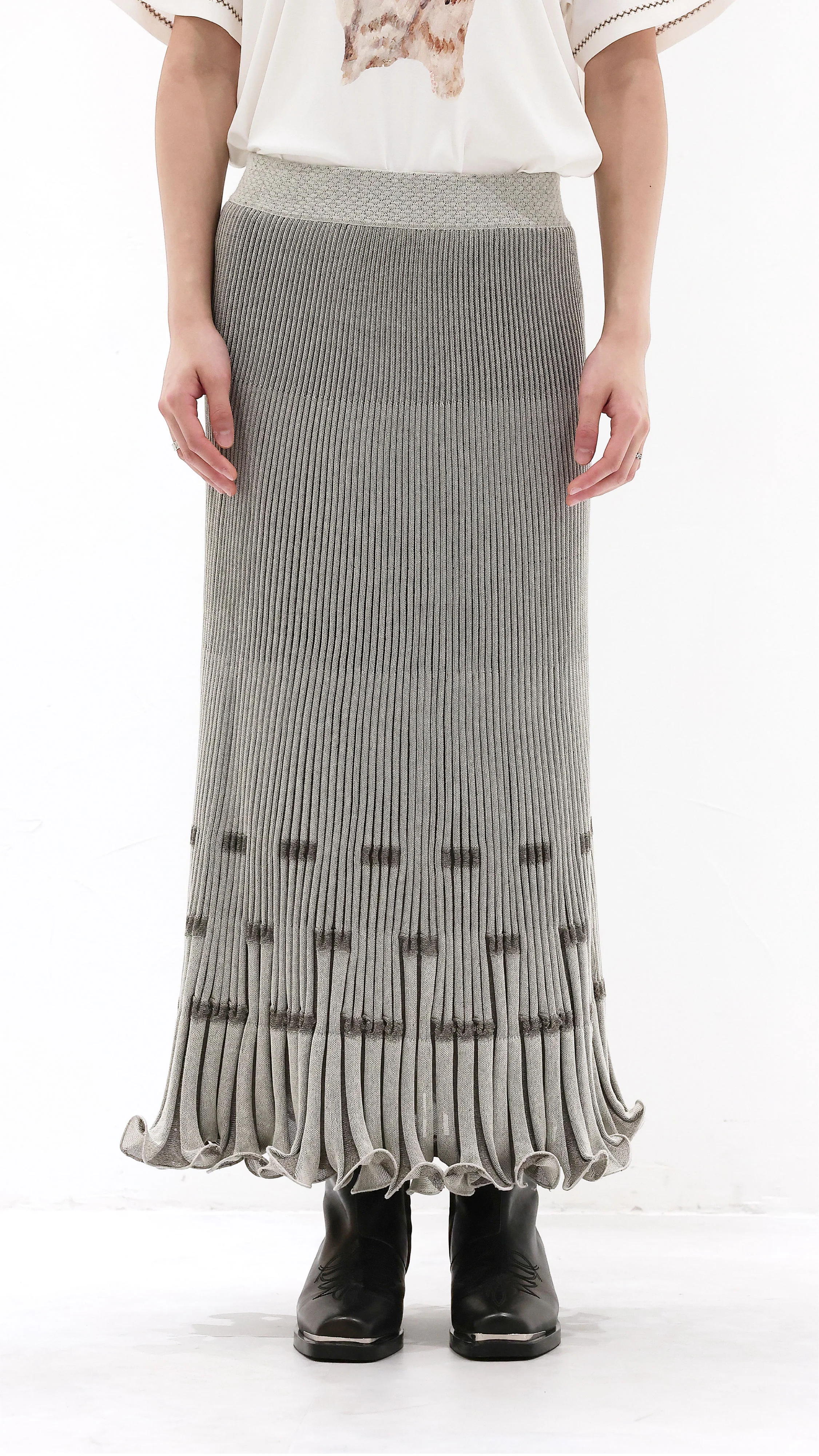 Fish Tail Knit Skirt - Umamrii